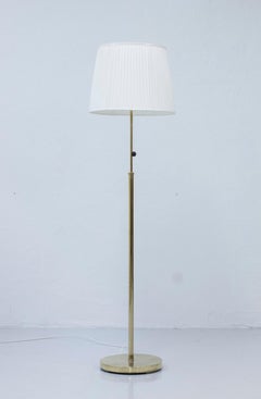 Swedish Modern Brass Floor Lamp, Sweden 1940s in the Manner of Josef Frank