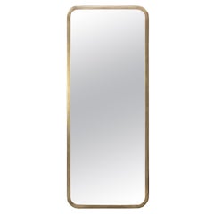 Swedish Modern, Brass Mirror by 'NK' Nordiska Kompaniet, Sweden, 1940s-1950s