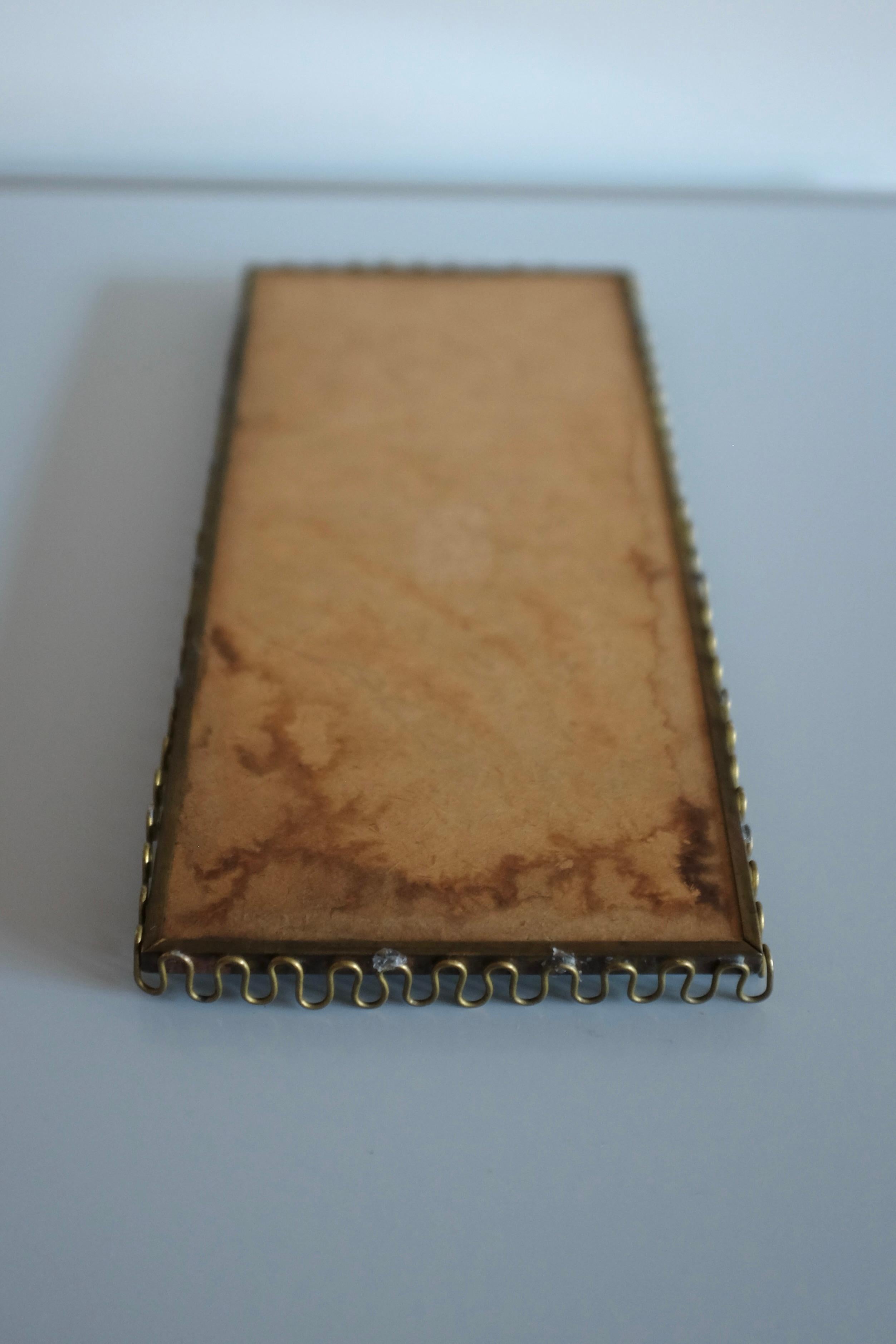 Mid-20th Century Swedish Modern Brass Mirror tray