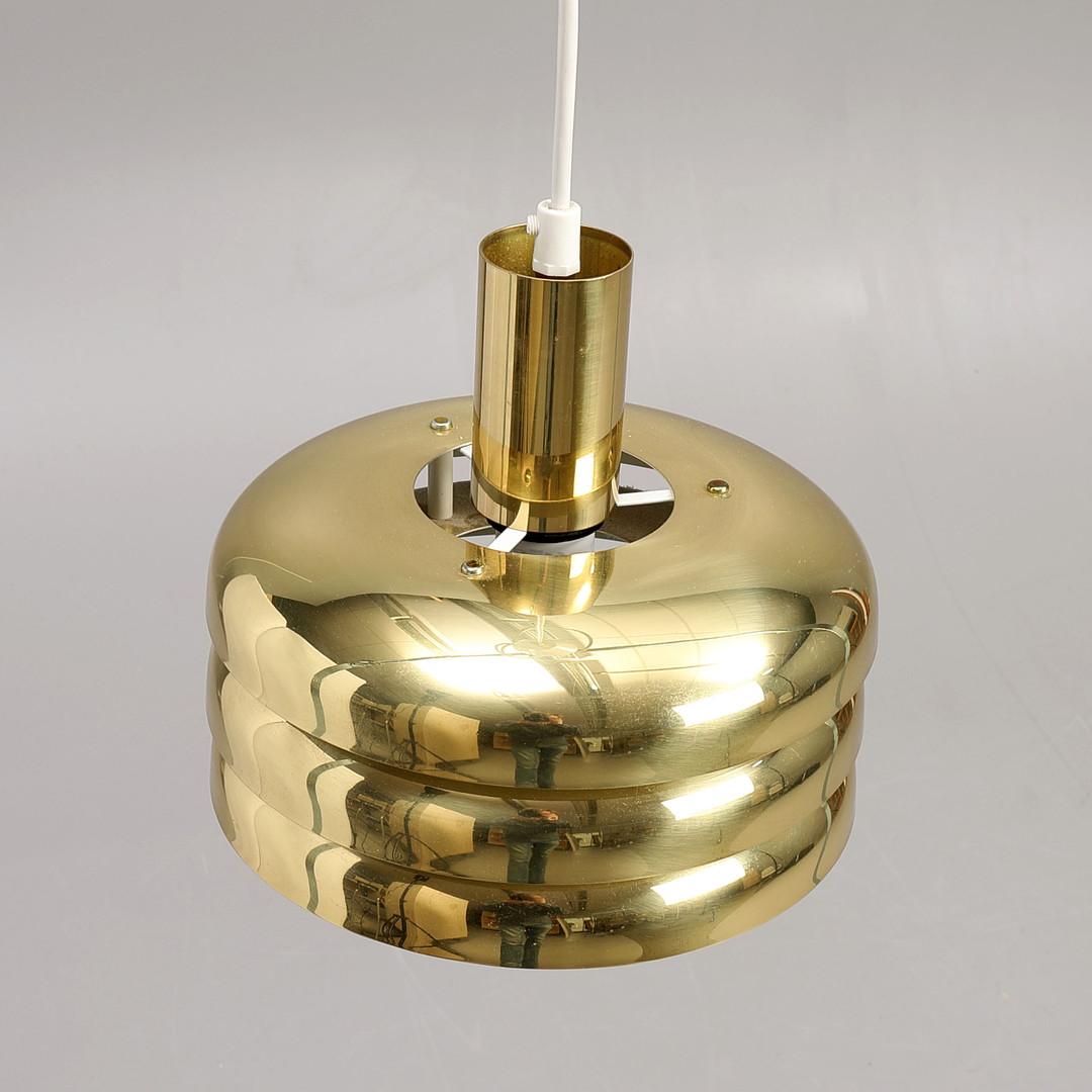 Brass pendant lamp model T-724. Designed by Hans-Agne Jakobsson in the 1960's. Made by his company Markaryd.