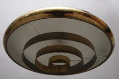 Swedish Modern Brass Pendant Lamp by Boréns, 1960's