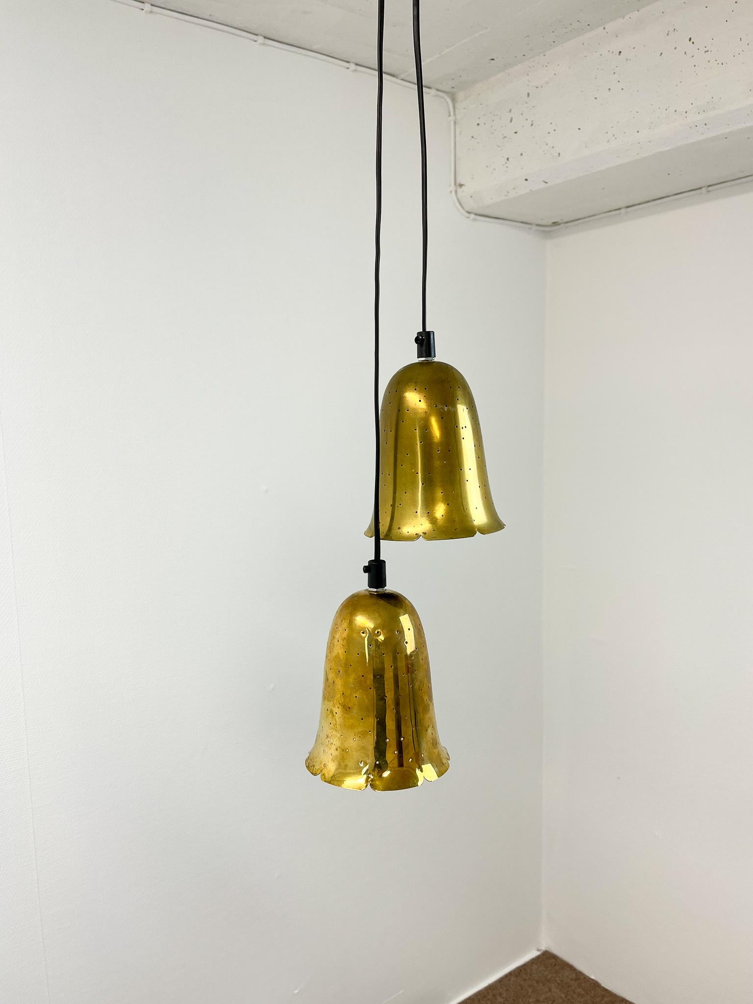 Swedish Modern Brass Pendant Lamps by Boréns 1