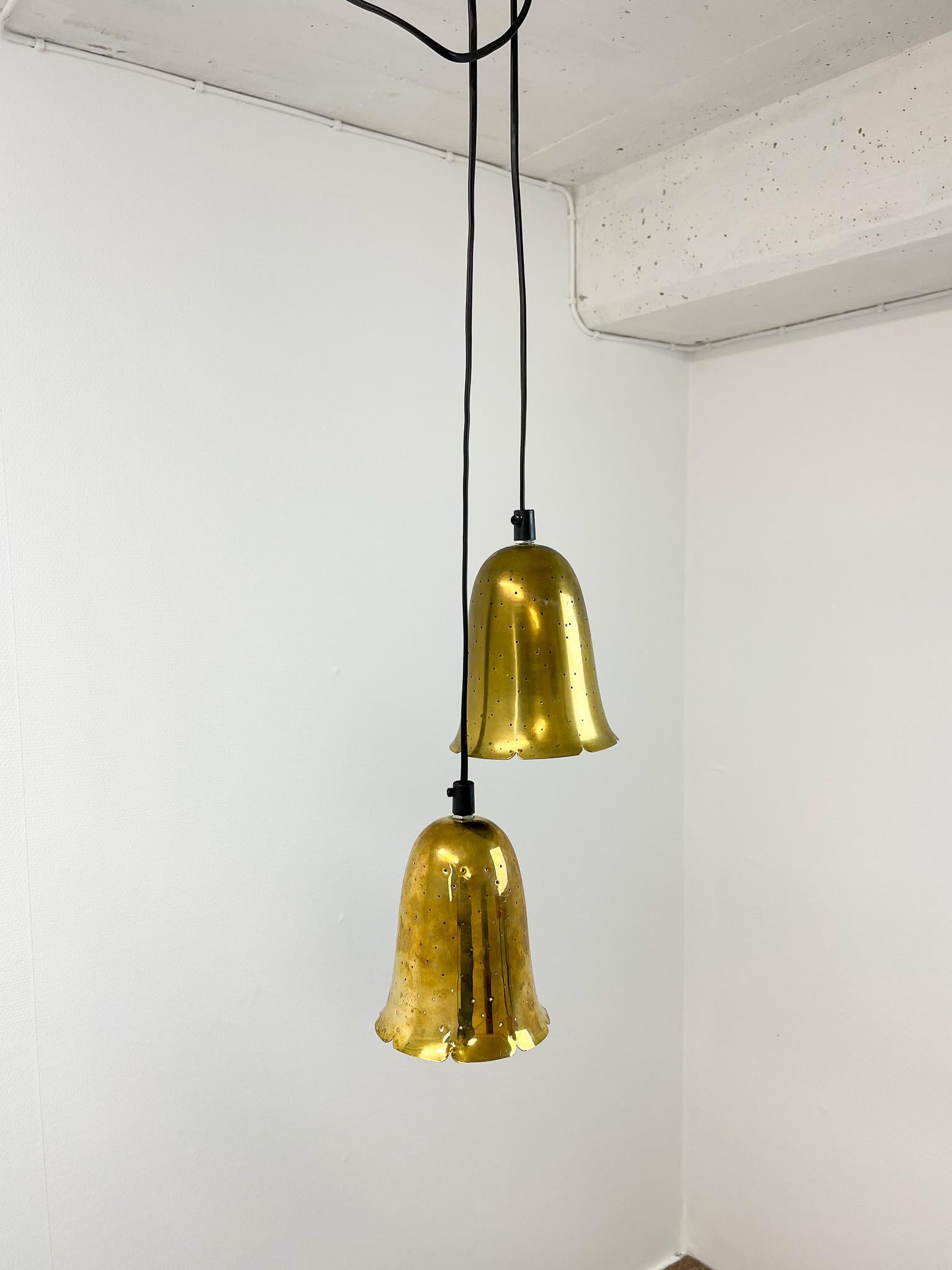 Swedish Modern Brass Pendant Lamps by Boréns 2