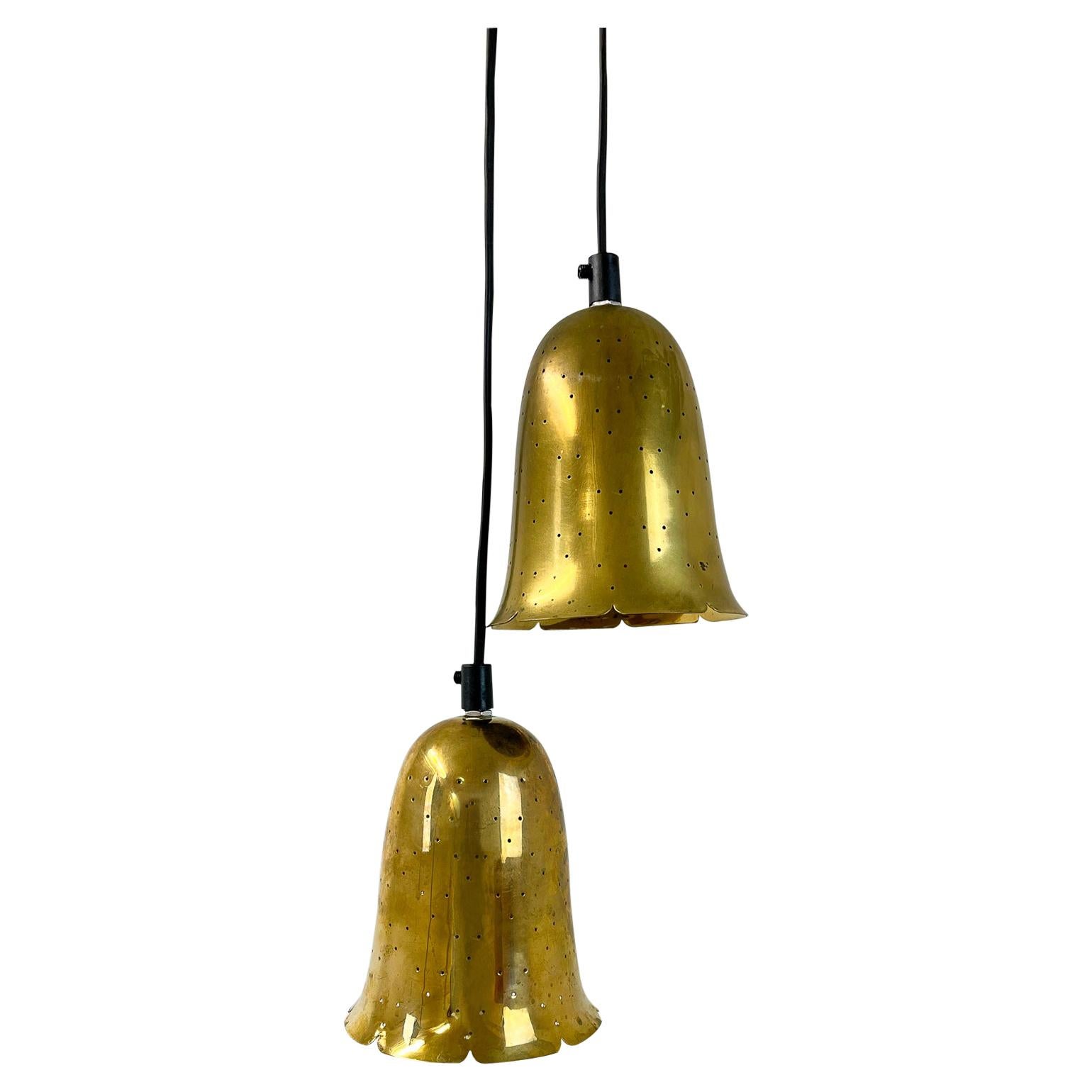 Swedish Modern Brass Pendant Lamps by Boréns