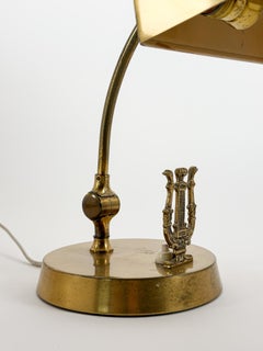 Moderne schwedische Klavierlampe aus Messing von Uppsala Armaturhantverk, 1940er Jahre