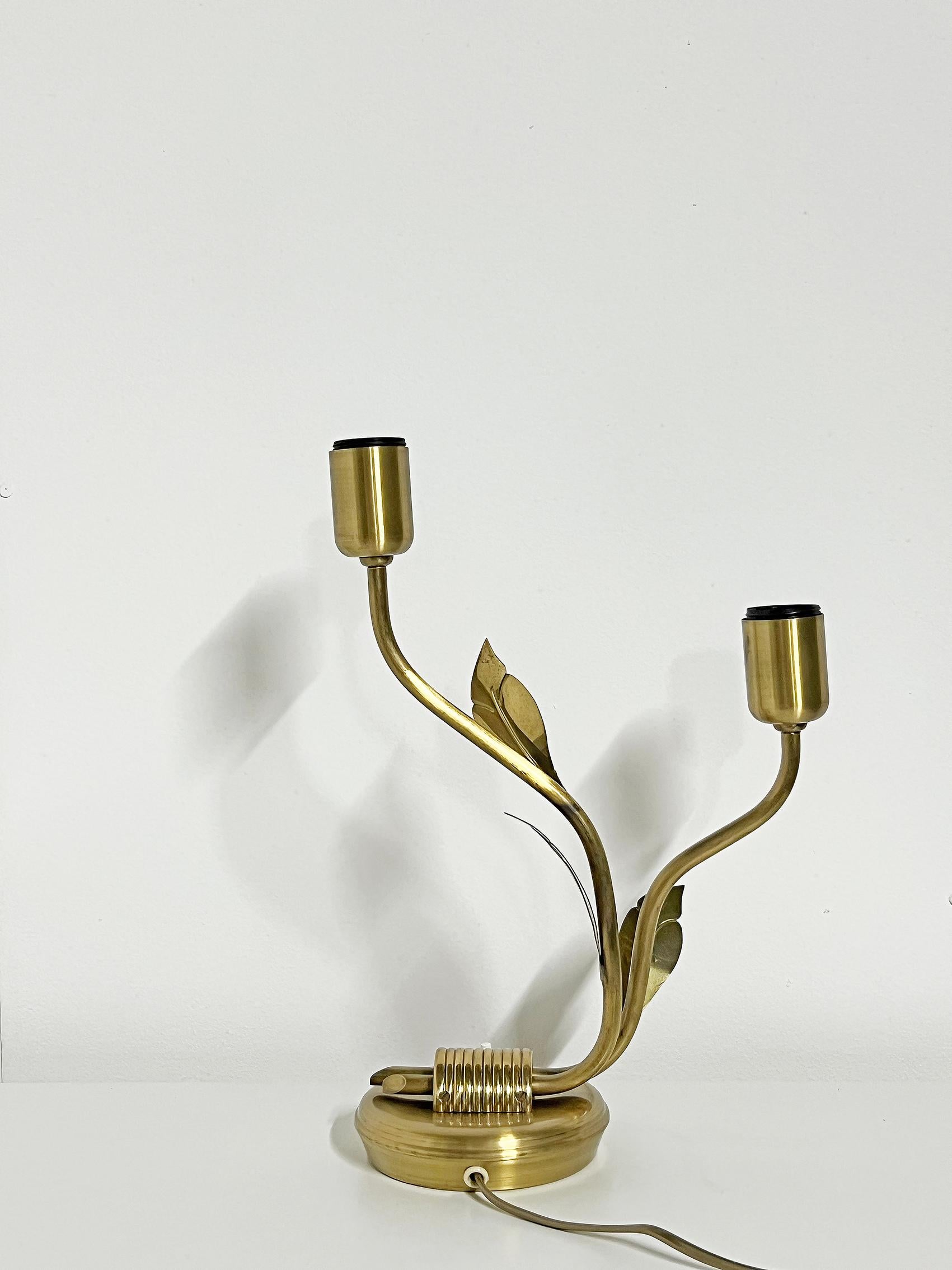 Swedish Modern Brass Table Lamp by Edvard Hagman, Ehab, 1950s For Sale 1