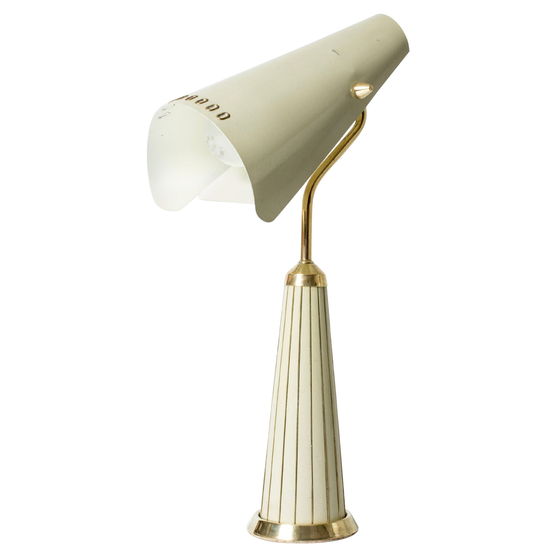 Lampe de table moderne suédoise en laiton de Fåglavik, Suède, années 1950