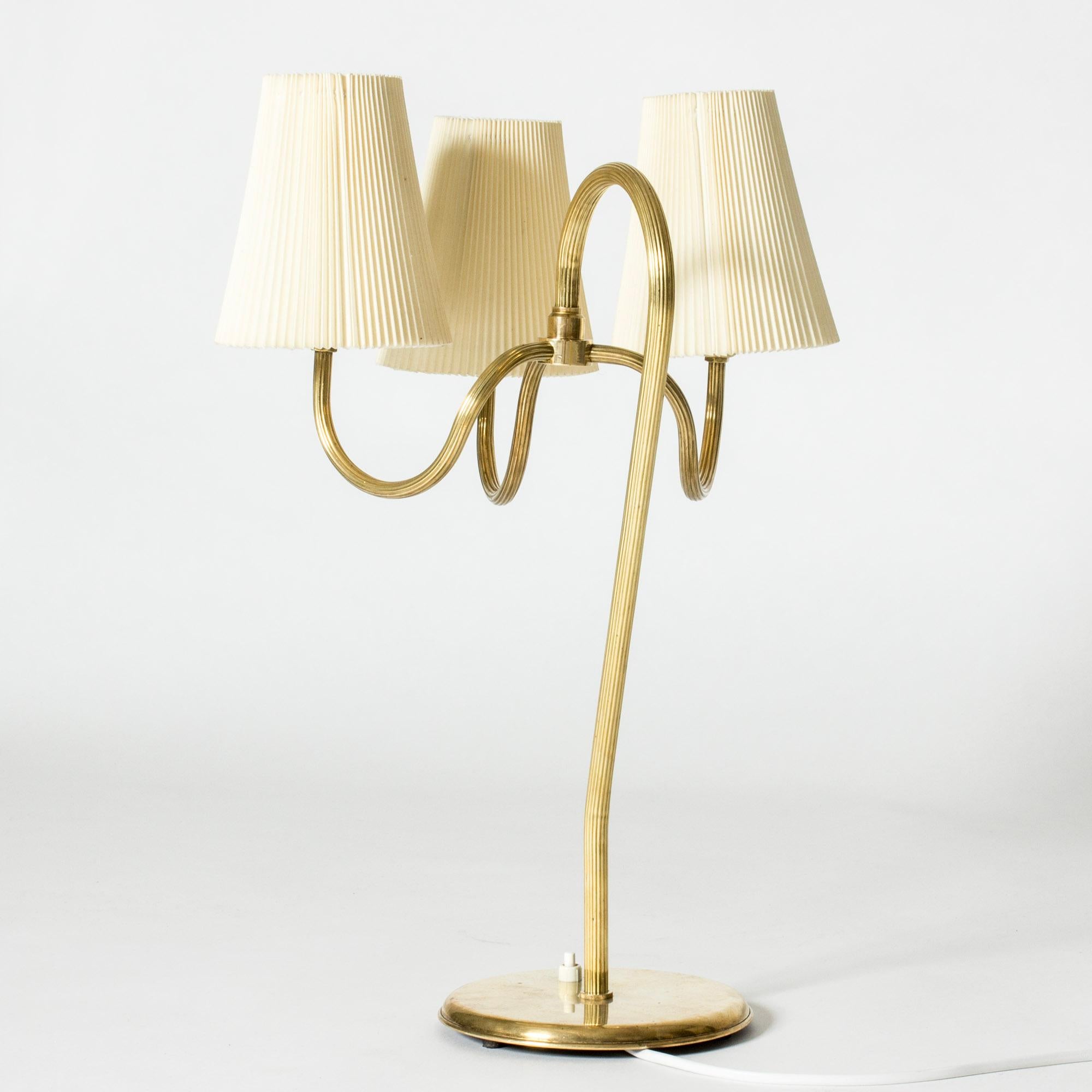 Scandinavian Modern Swedish Modern Brass Table Lamp, Sweden, 1940s