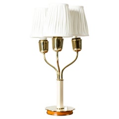 Lampada da tavolo moderna svedese in ottone, Svezia, anni '40