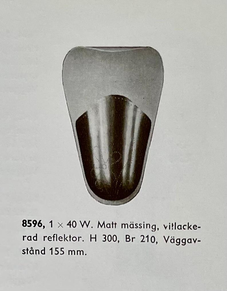 Swedish Modern Brass Wall Sconces by Harald Notini for Böhlmarks, 1940s 8