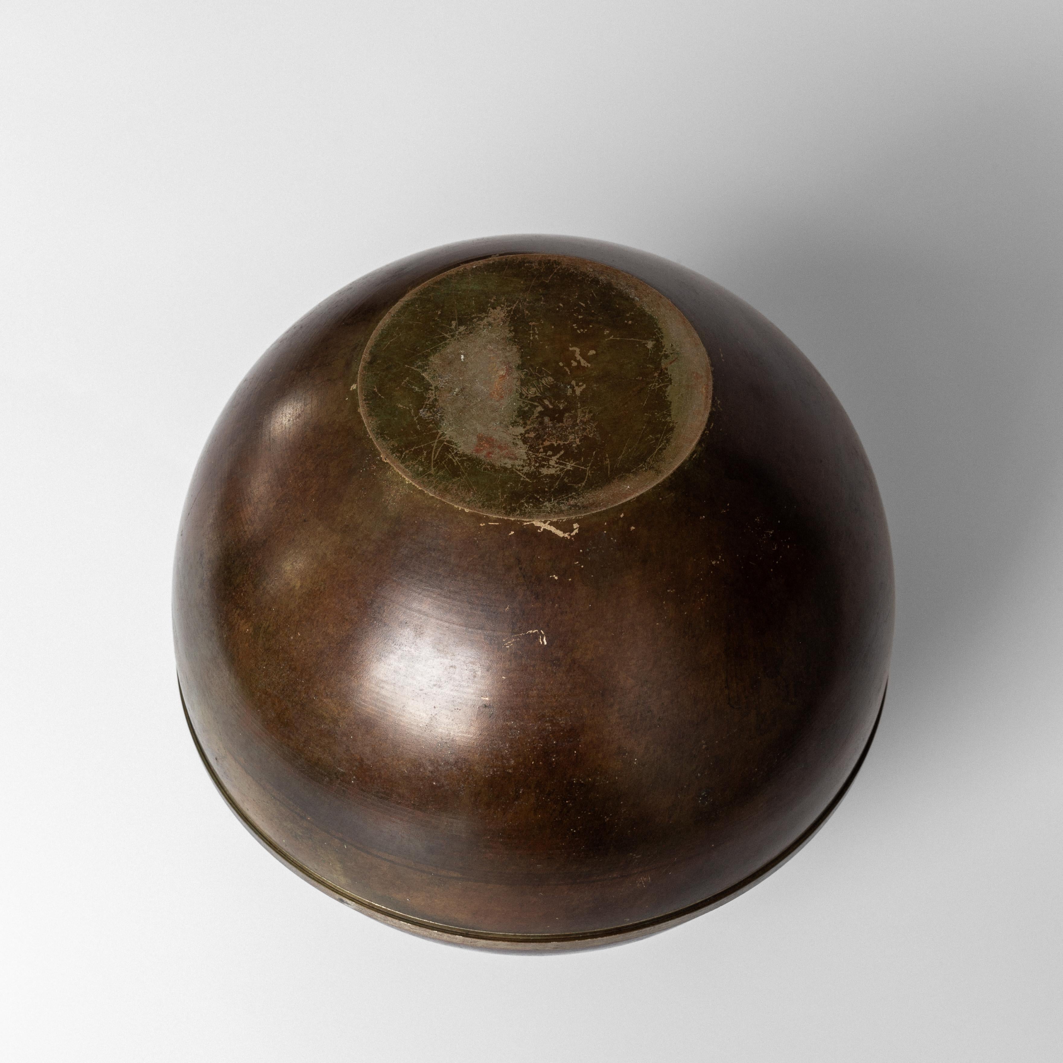 Swedish Modern Bronze Patinated Vase by Birka Metall / GAB Guldsmedsaktiebolaget 1