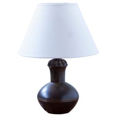 Swedish modern Bronze table lamp from the 1930s in the style of GAB