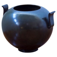 Swedish modern Bronze vase model 121 by GAB, Guldsmedaktiebolaget, 1930s