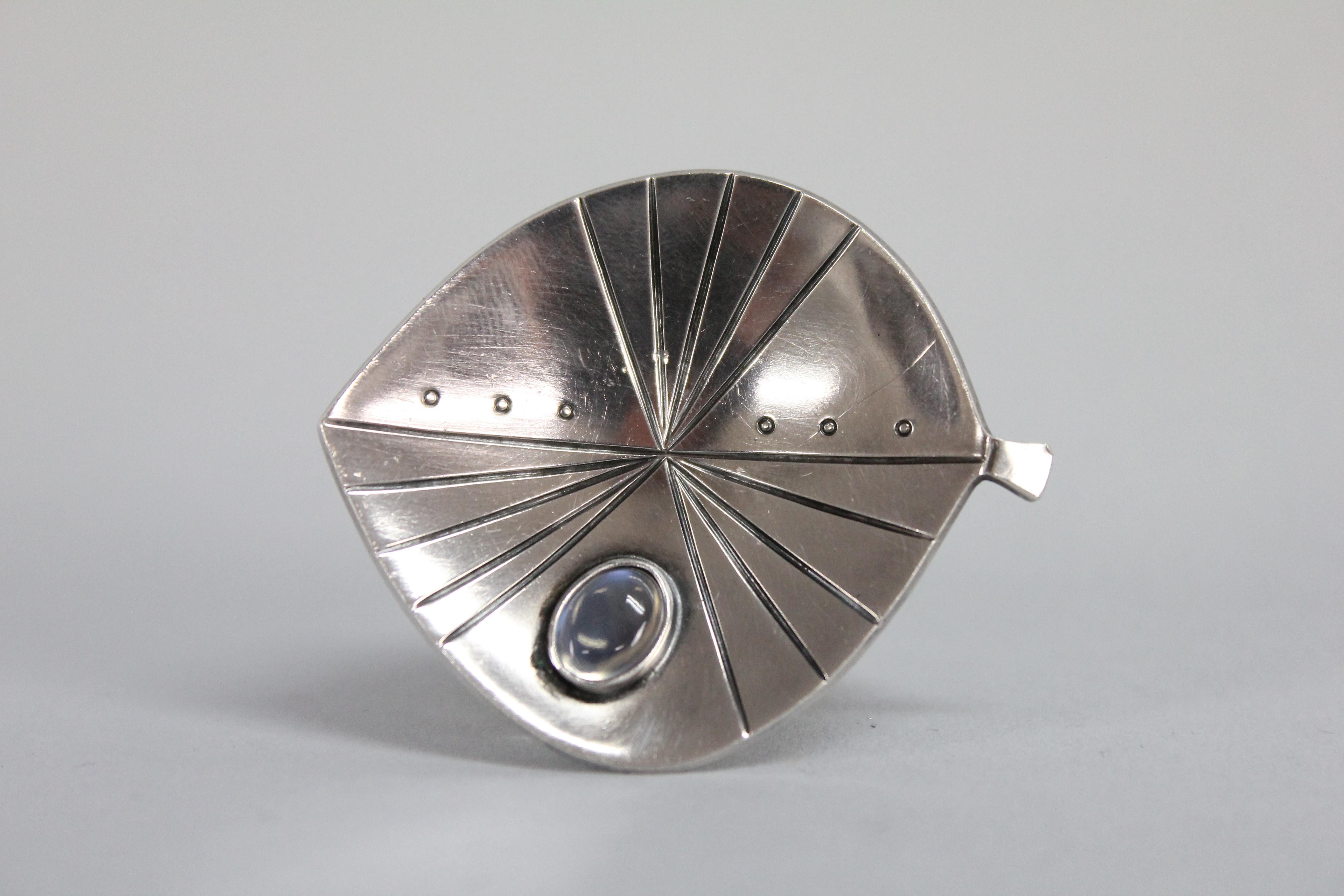 Swedish Modern Brooch by Stigbert in Sterling Silver 2