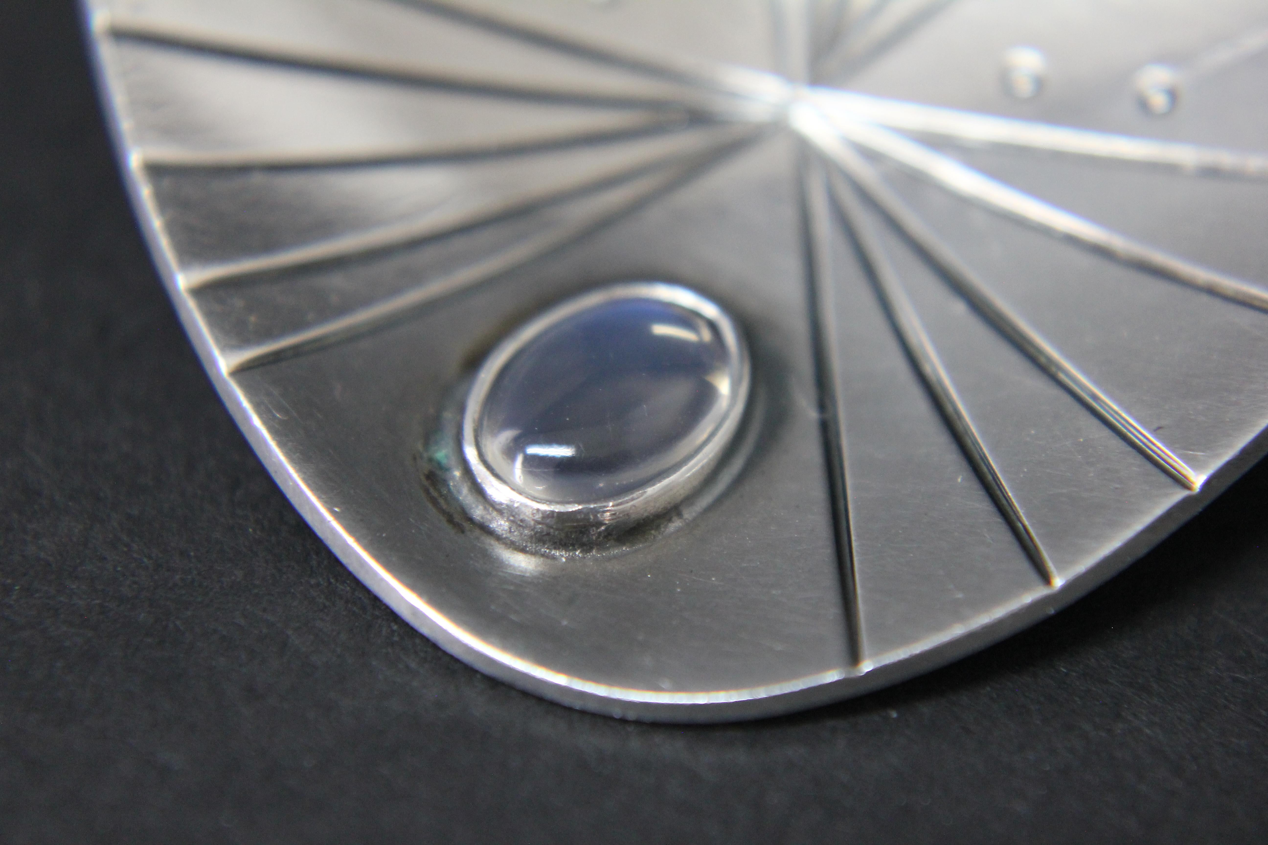 Modernist Swedish Modern Brooch by Stigbert in Sterling Silver