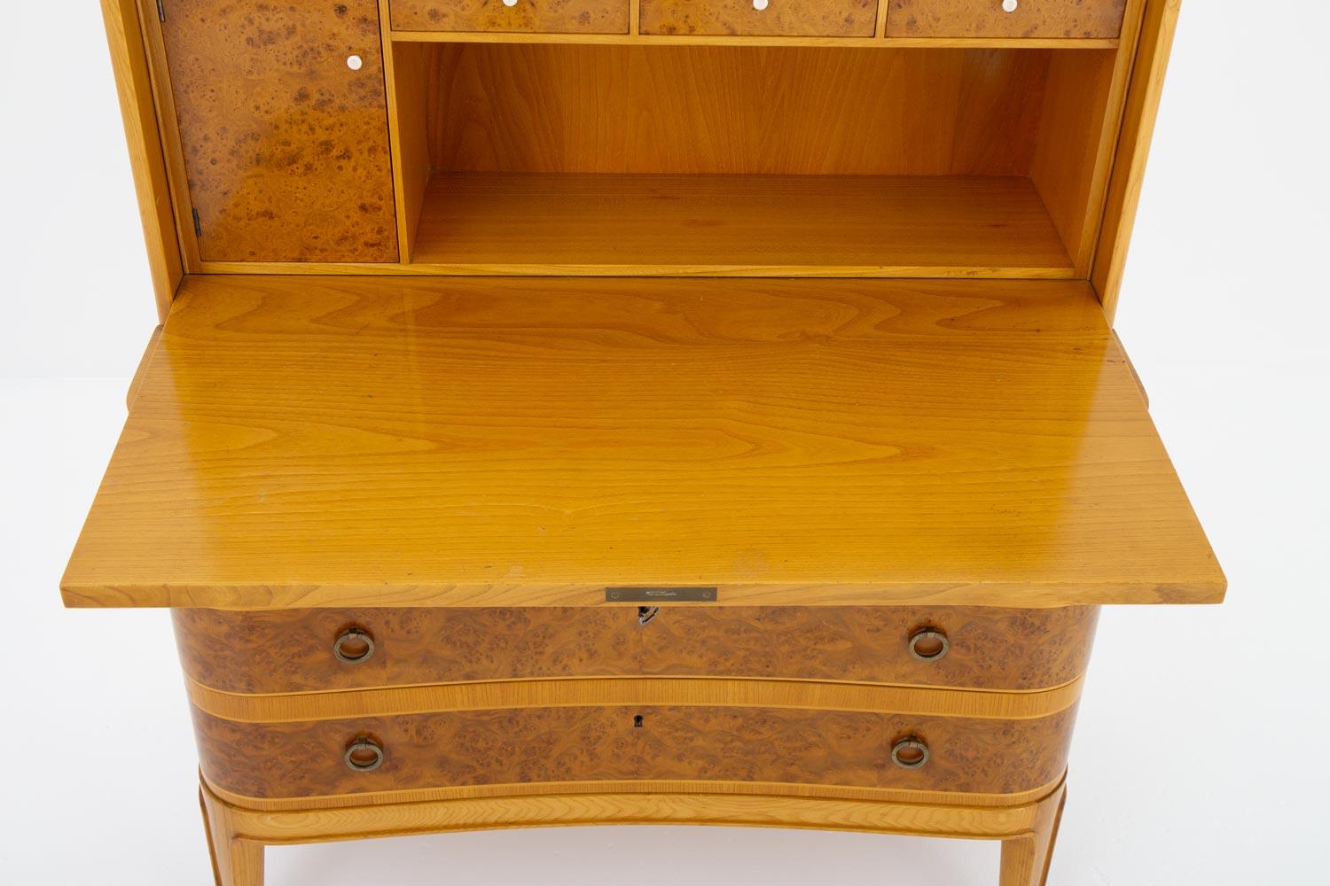 Swedish Modern Bureau by Åby Möbelfabrik, 1940s For Sale 2