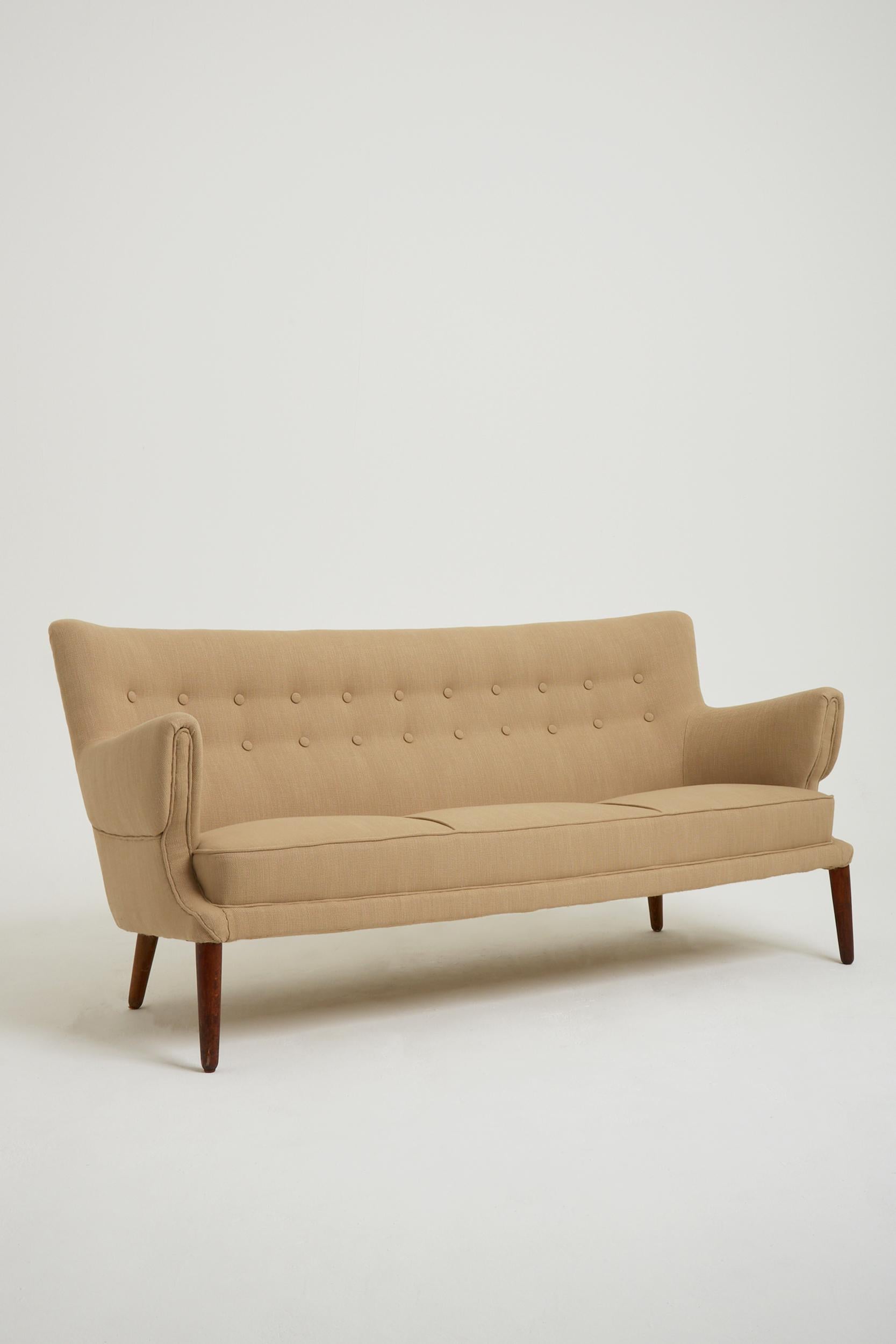 Mid-Century Modern Swedish Modern Buttoned Sofa