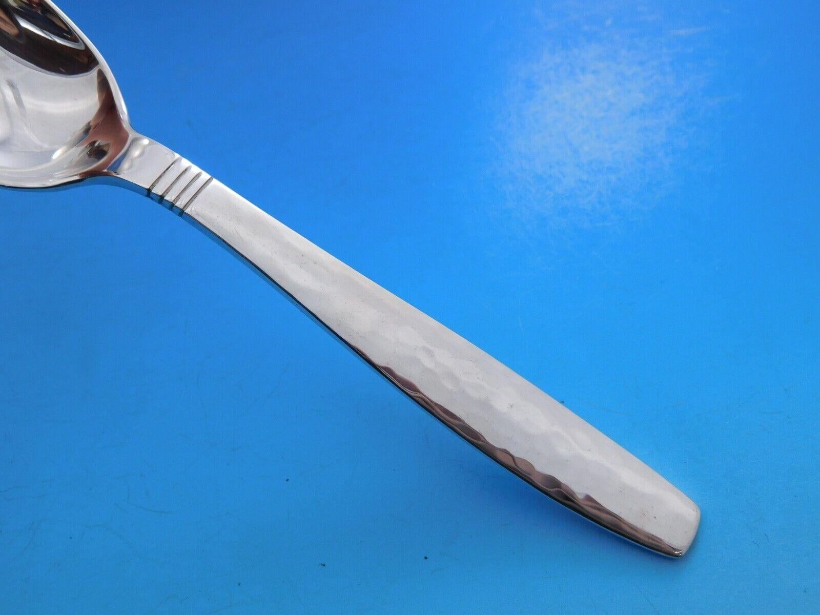 Ensemble de couverts en argent sterling martelé Swedish Modern par Allan Adler, 90 pièces Excellent état - En vente à Big Bend, WI