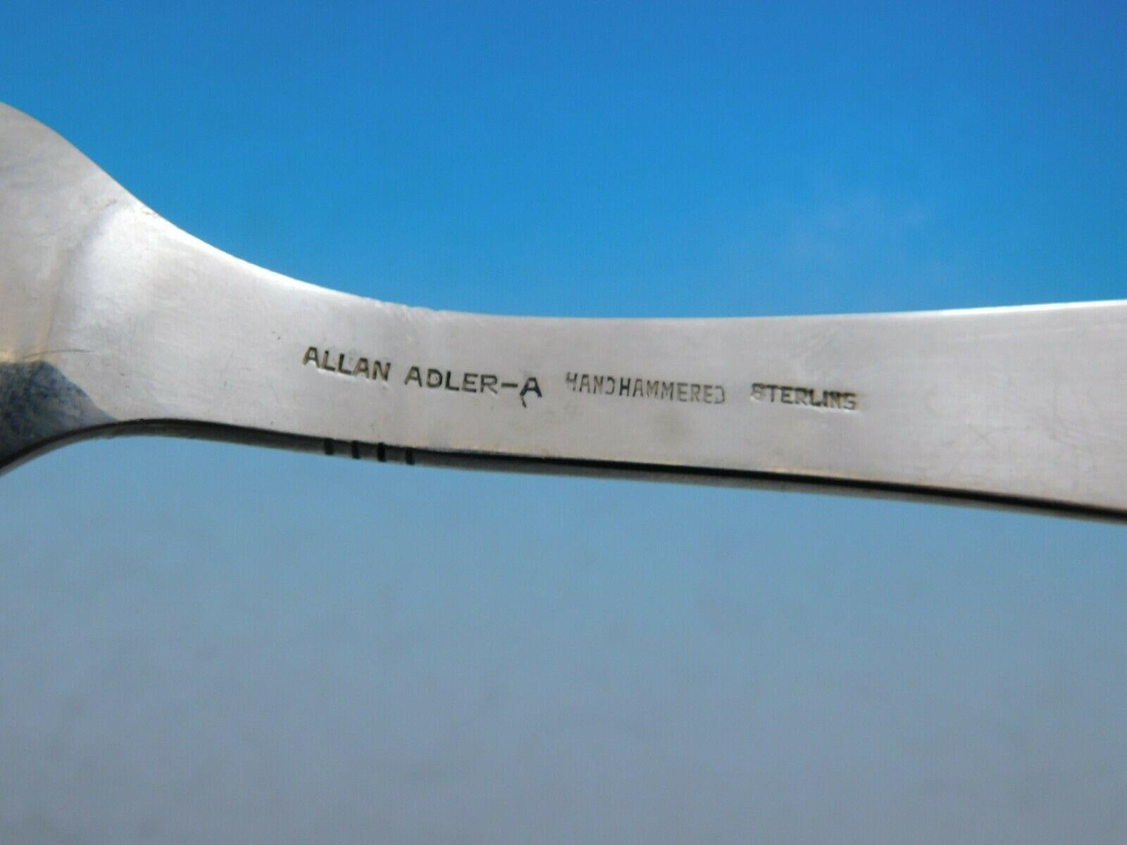 Schwedisch Modern von Allan Adler Sterling, Silberbesteckset, handgefertigt, 52 Teile im Angebot 1