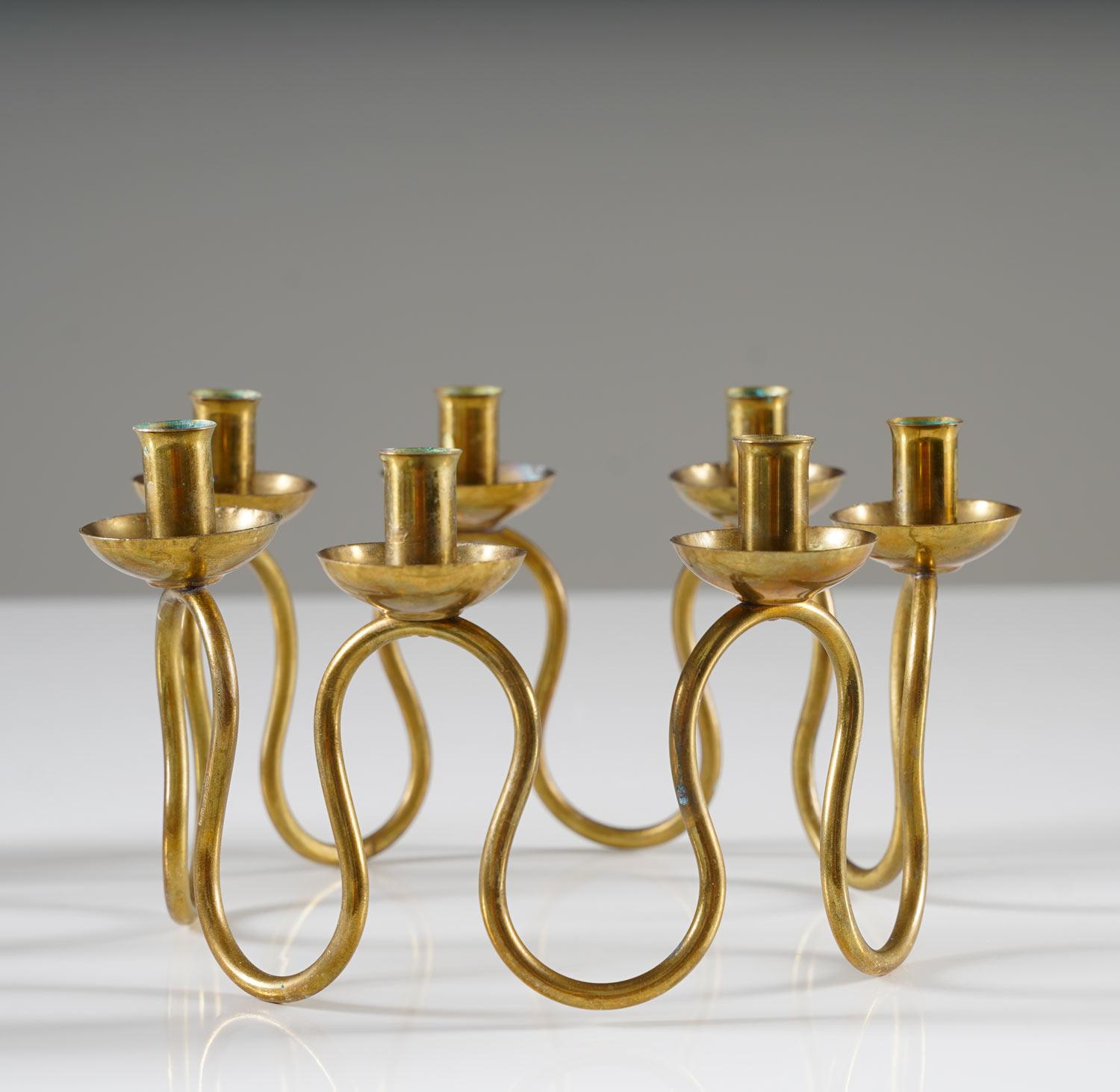 20th Century Swedish Modern Candlesticks by Lars Holmström For Sale