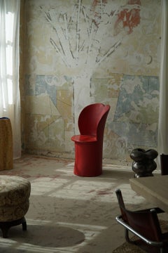 Swedish Modern, Carved Primitive Wabi Sabi Romantic Stump Chair, 1950s