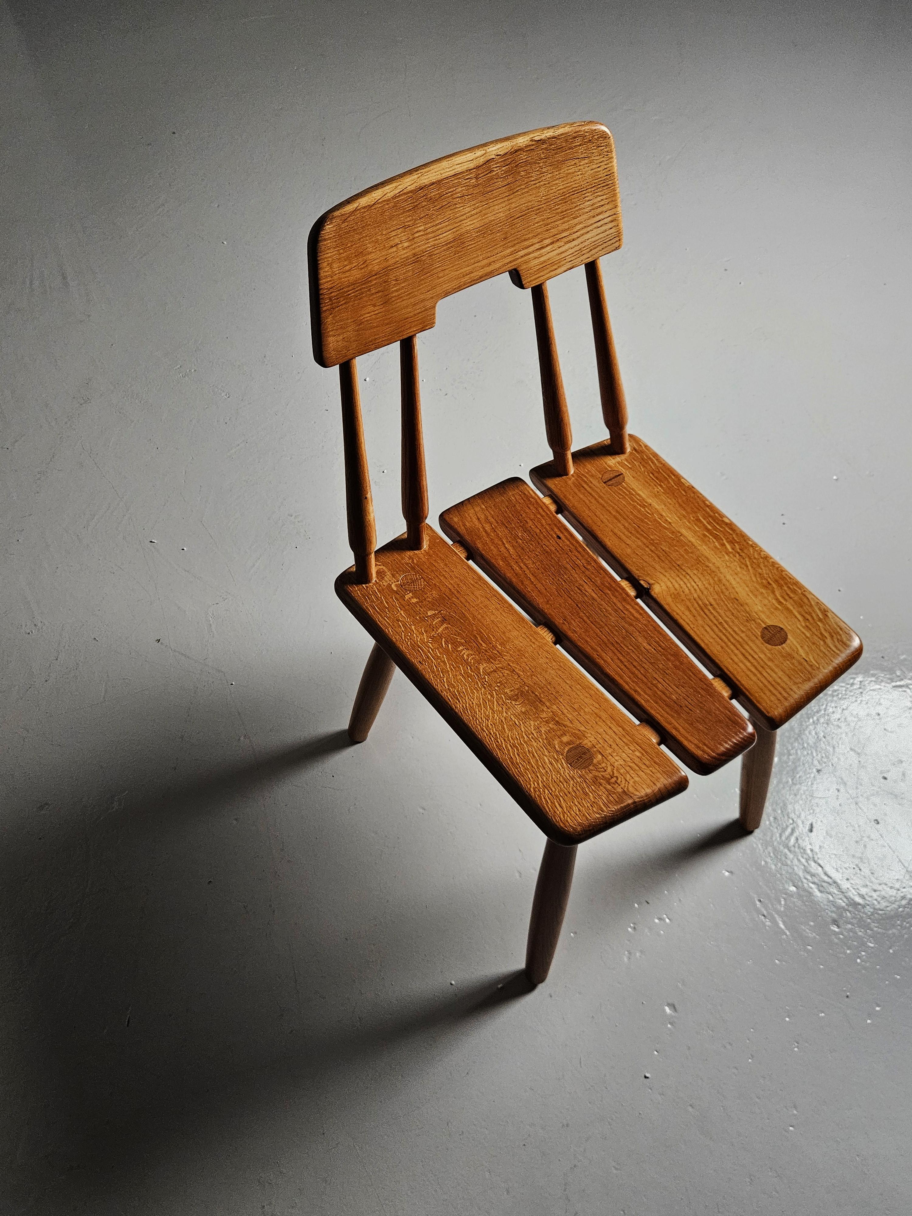 Swedish modern chair model '121' by Carl Gustaf Boulogner, Sweden, 1960s In Good Condition For Sale In Eskilstuna, SE