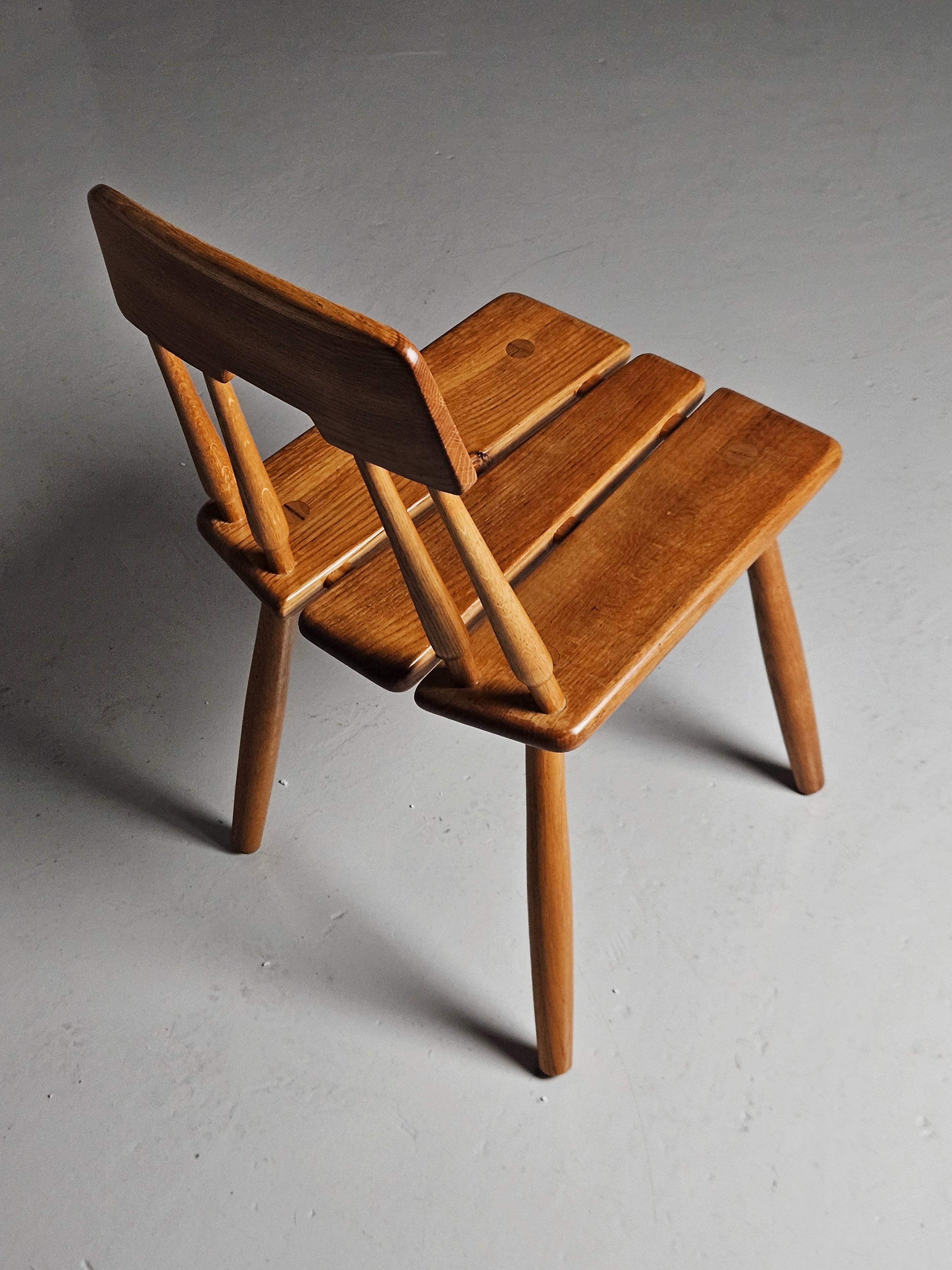 20th Century Swedish modern chair model '121' by Carl Gustaf Boulogner, Sweden, 1960s For Sale