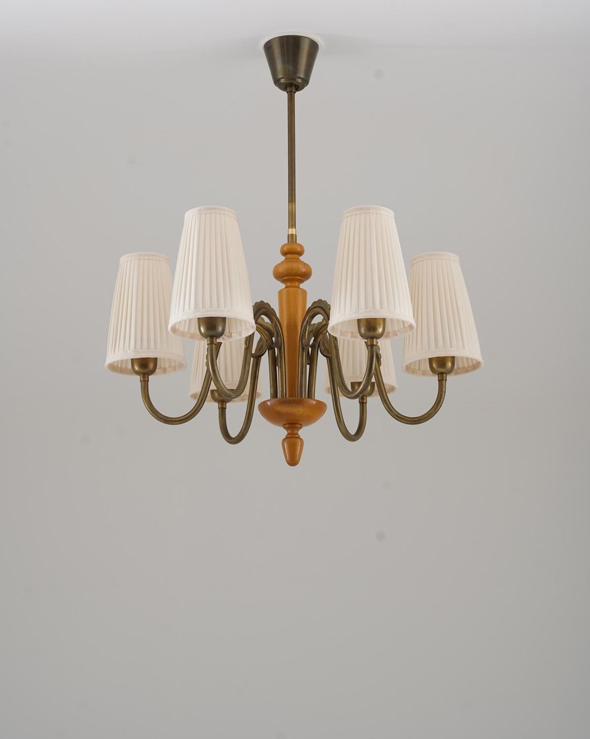 Scandinavian Modern Swedish Modern Chandelier by Böhlmarks For Sale