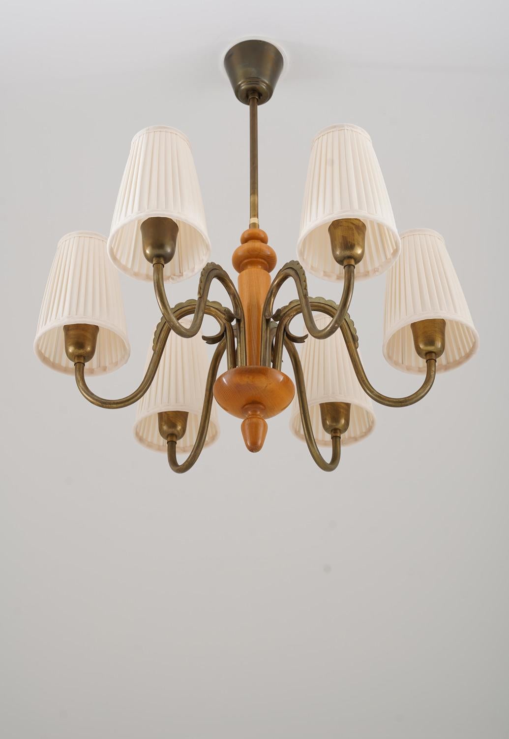 Swedish Modern Chandelier by Böhlmarks In Good Condition For Sale In Karlstad, SE