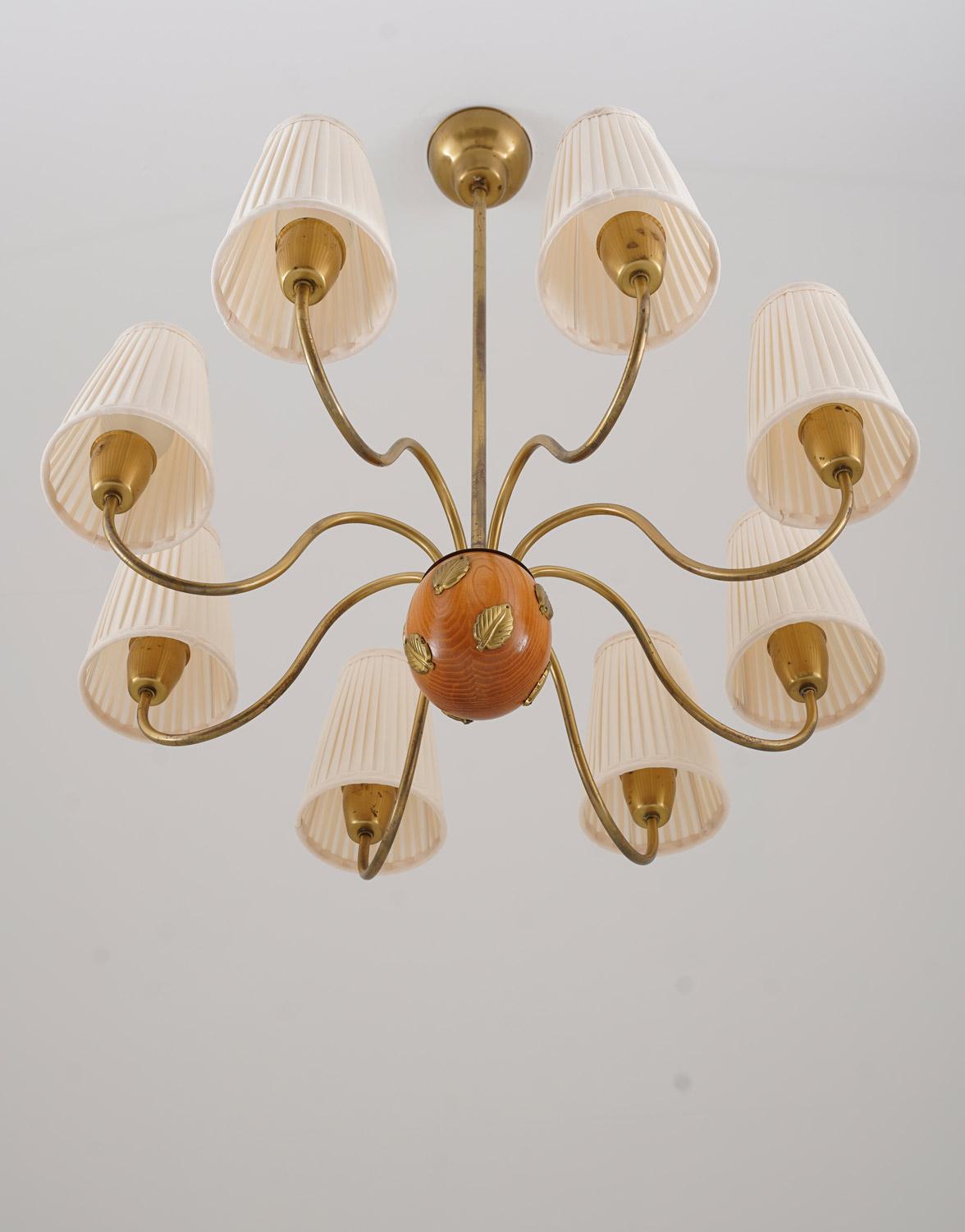 Lampadario moderno svedese di Hans Bergström In condizioni buone in vendita a Karlstad, SE