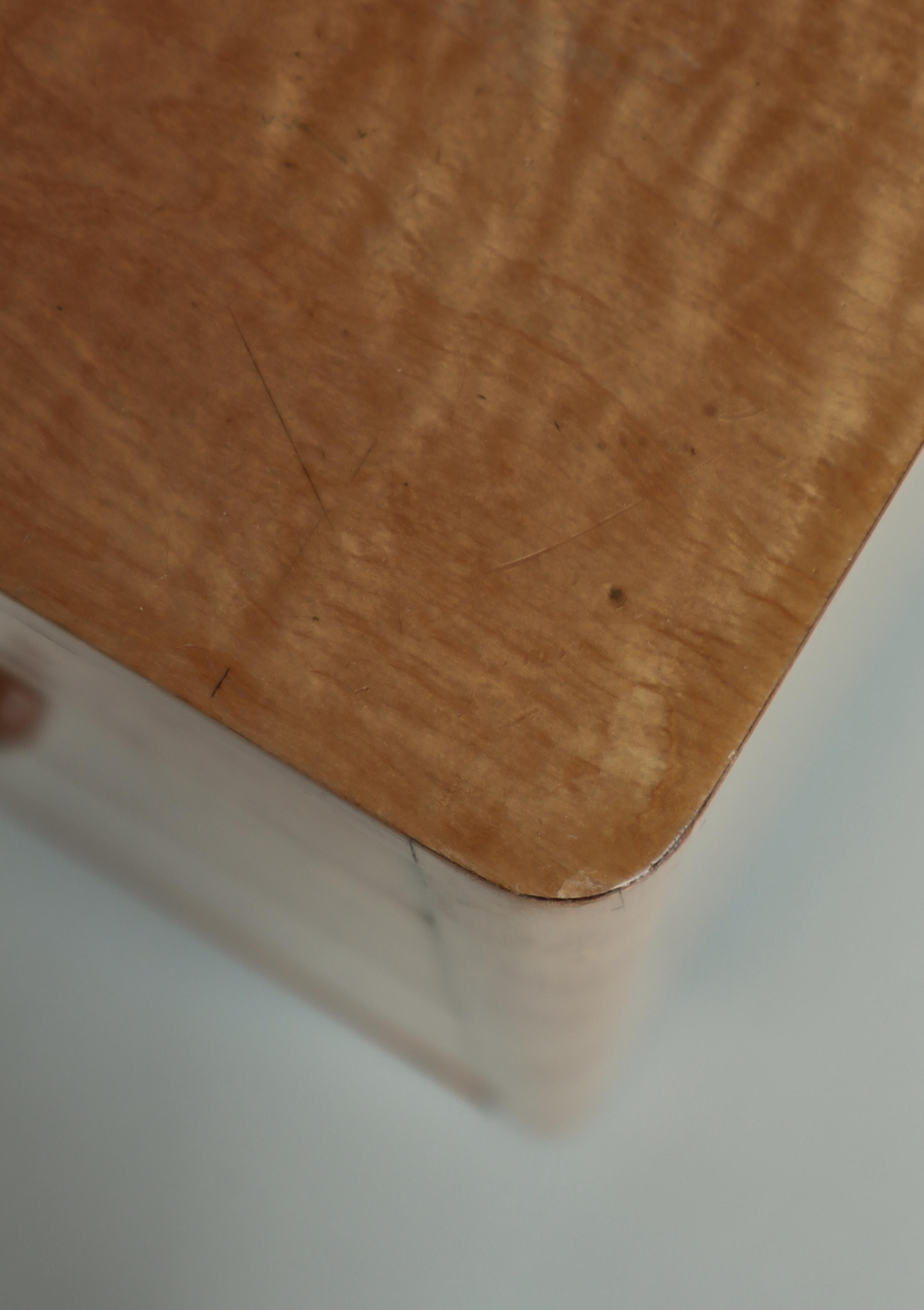 Swedish Modern Chest of Drawers by Axel Larsson in Birchwood, Bodafors, 1930s For Sale 8