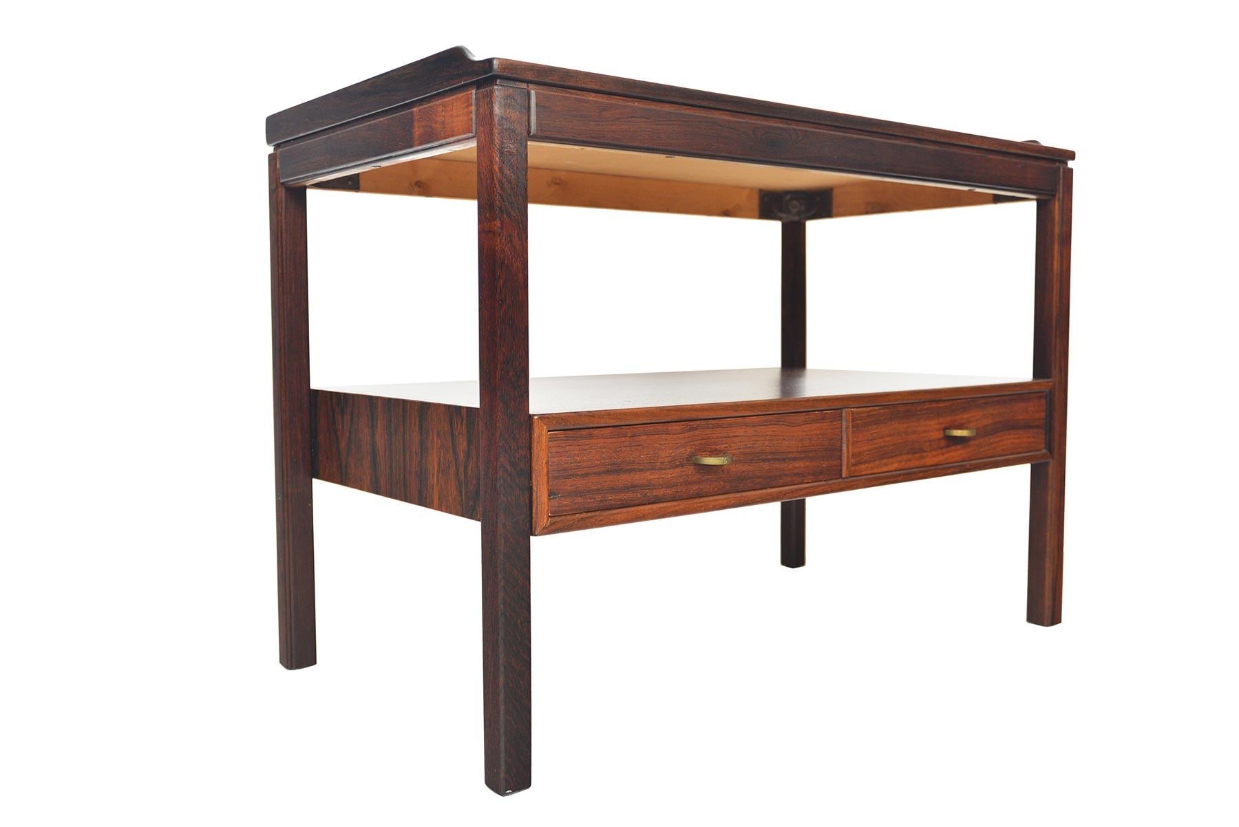 Swedish Modern Console Table in Rosewood In Good Condition In Berkeley, CA