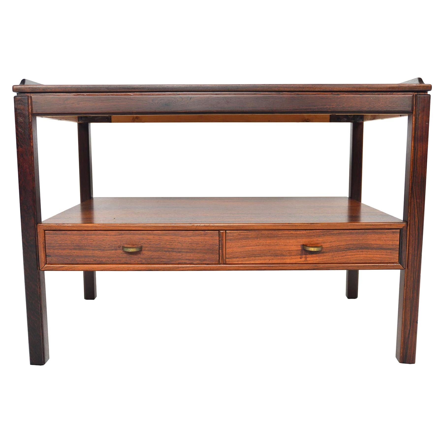 Swedish Modern Console Table in Rosewood