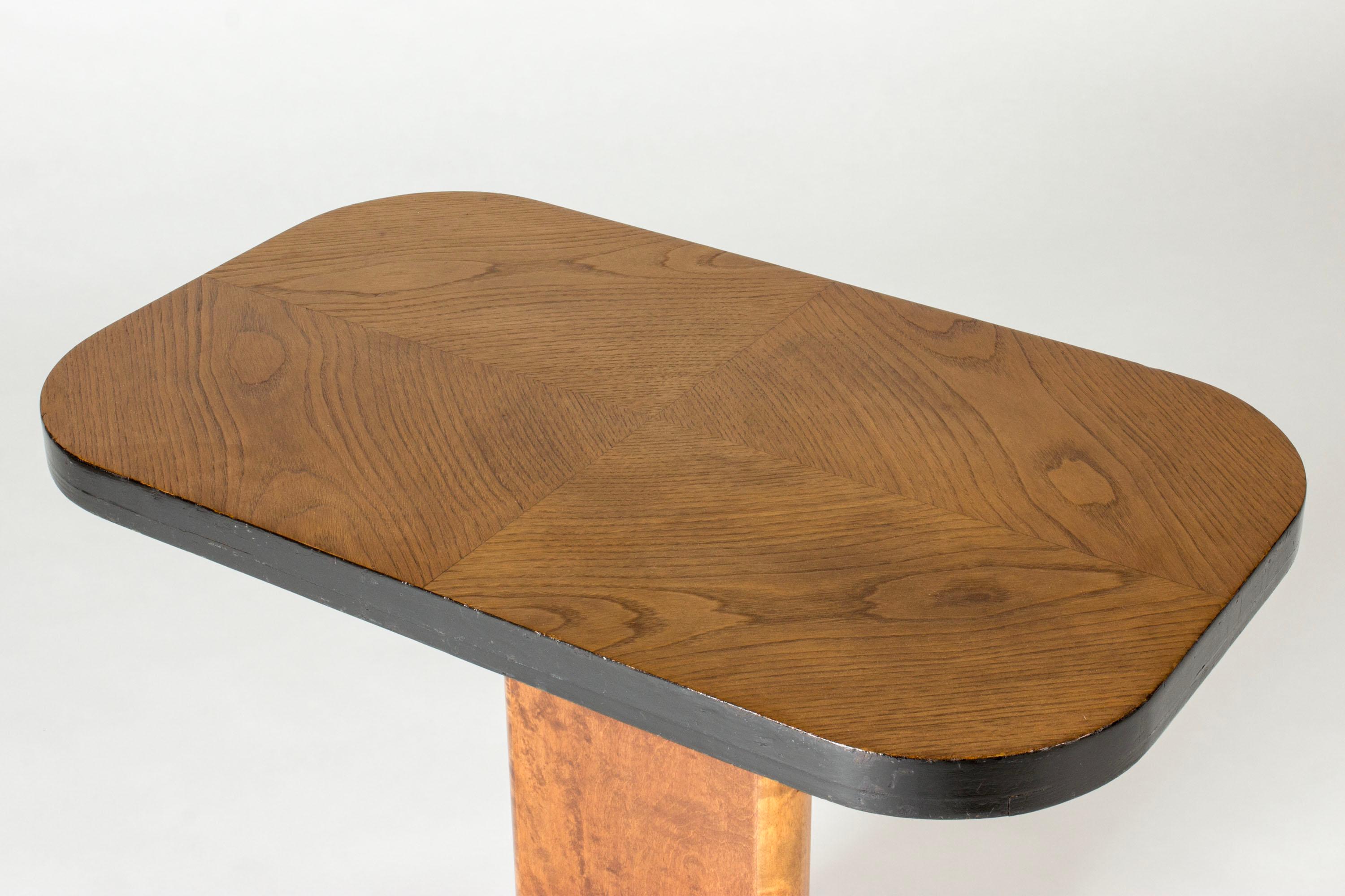 Elm Swedish Modern console table, Sweden, 1930s For Sale