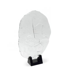 Sculpture moderne suédoise en cristal, Orrefors, années 1970