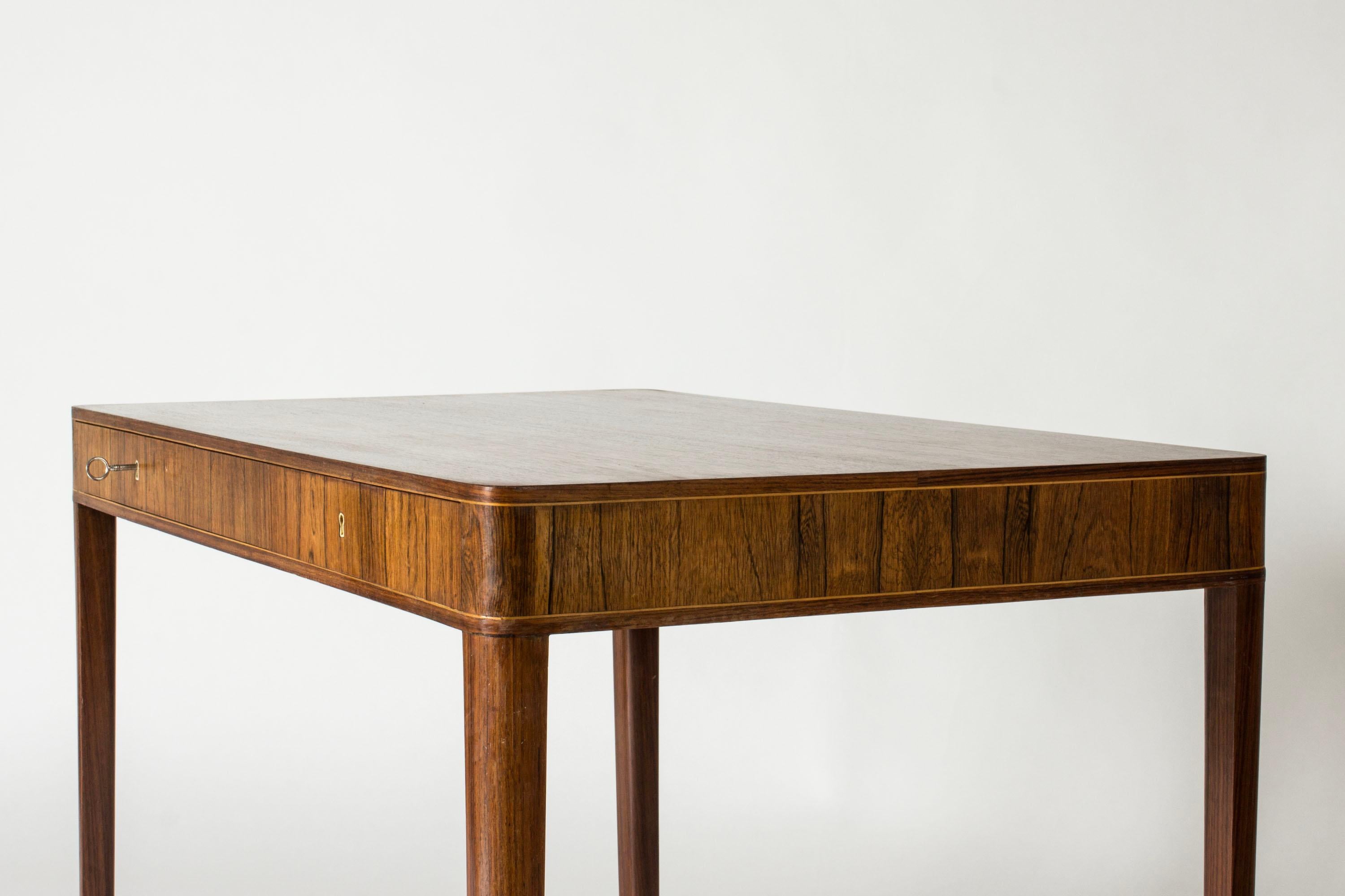 Swedish Modern Desk by Master Carpenter Hjalmar Jackson, Sweden, 1938 For Sale 1