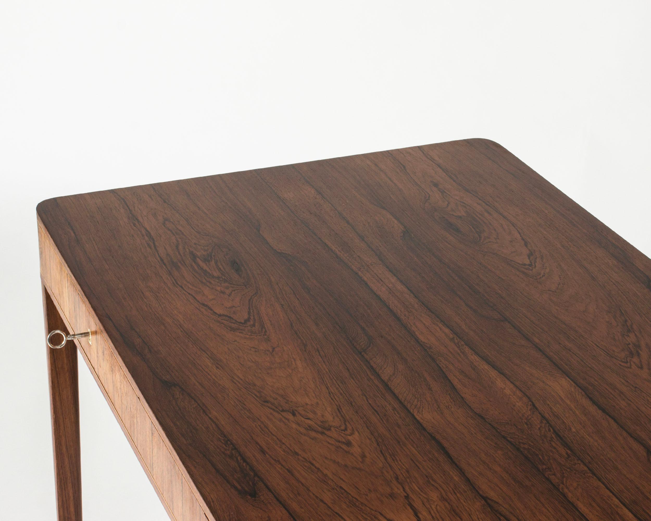 Swedish Modern Desk by Master Carpenter Hjalmar Jackson, Sweden, 1938 For Sale 2