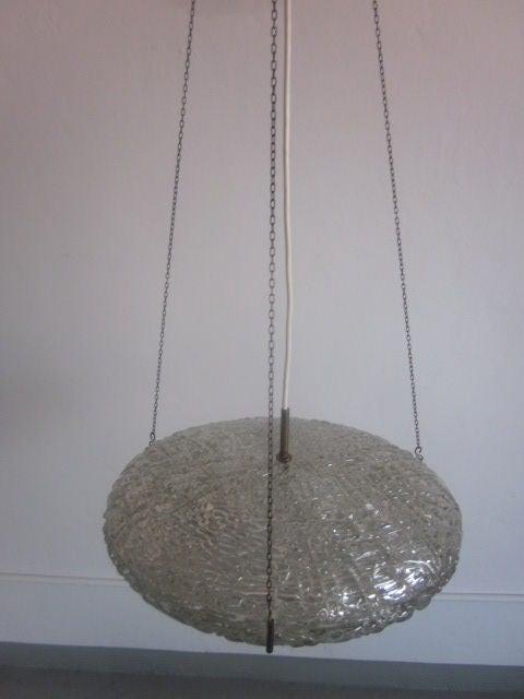 Colgante moderno sueco de doble anillo de cristal de Carl Fagerlund para Orrefors Sueco en venta