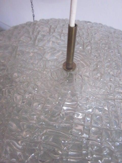 Colgante moderno sueco de doble anillo de cristal de Carl Fagerlund para Orrefors en venta 1