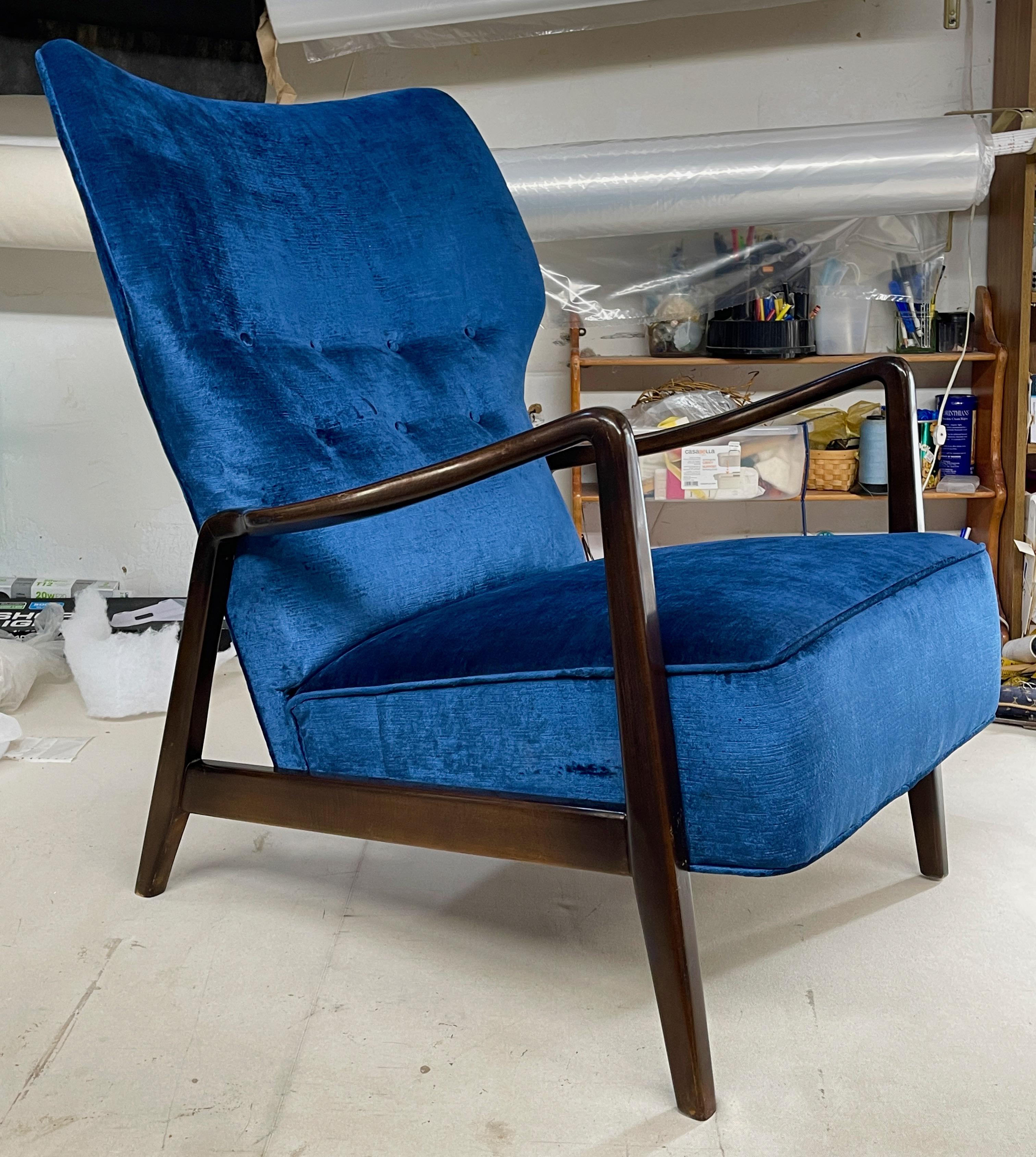 Swedish Modern Duxello Wing Back Lounge Chair by Folke Ohlsson For Sale 7