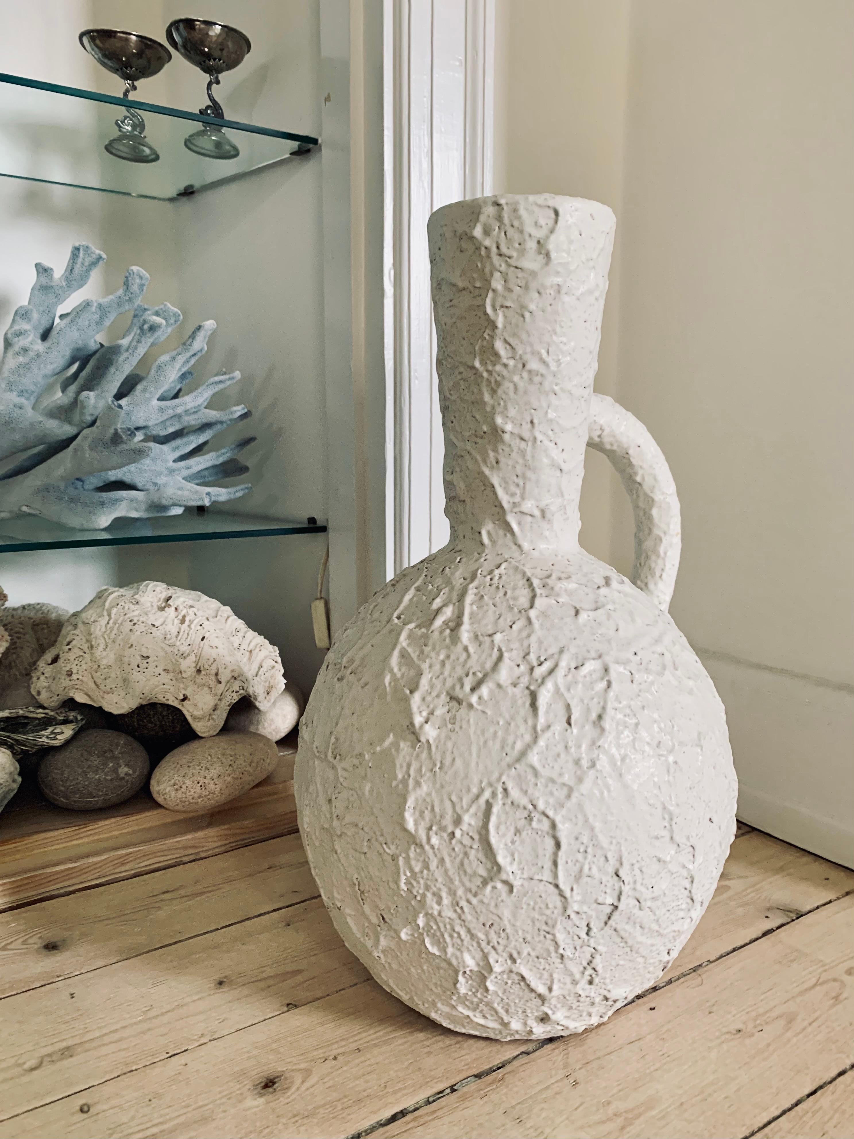 Vase de sol moderne suédois en faïence avec poignée par John Andersson Höganäs en vente 5