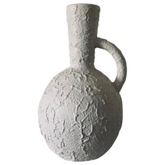 Swedish Modern Earthenware Floor Vase with Handle by John Andersson Höganäs
