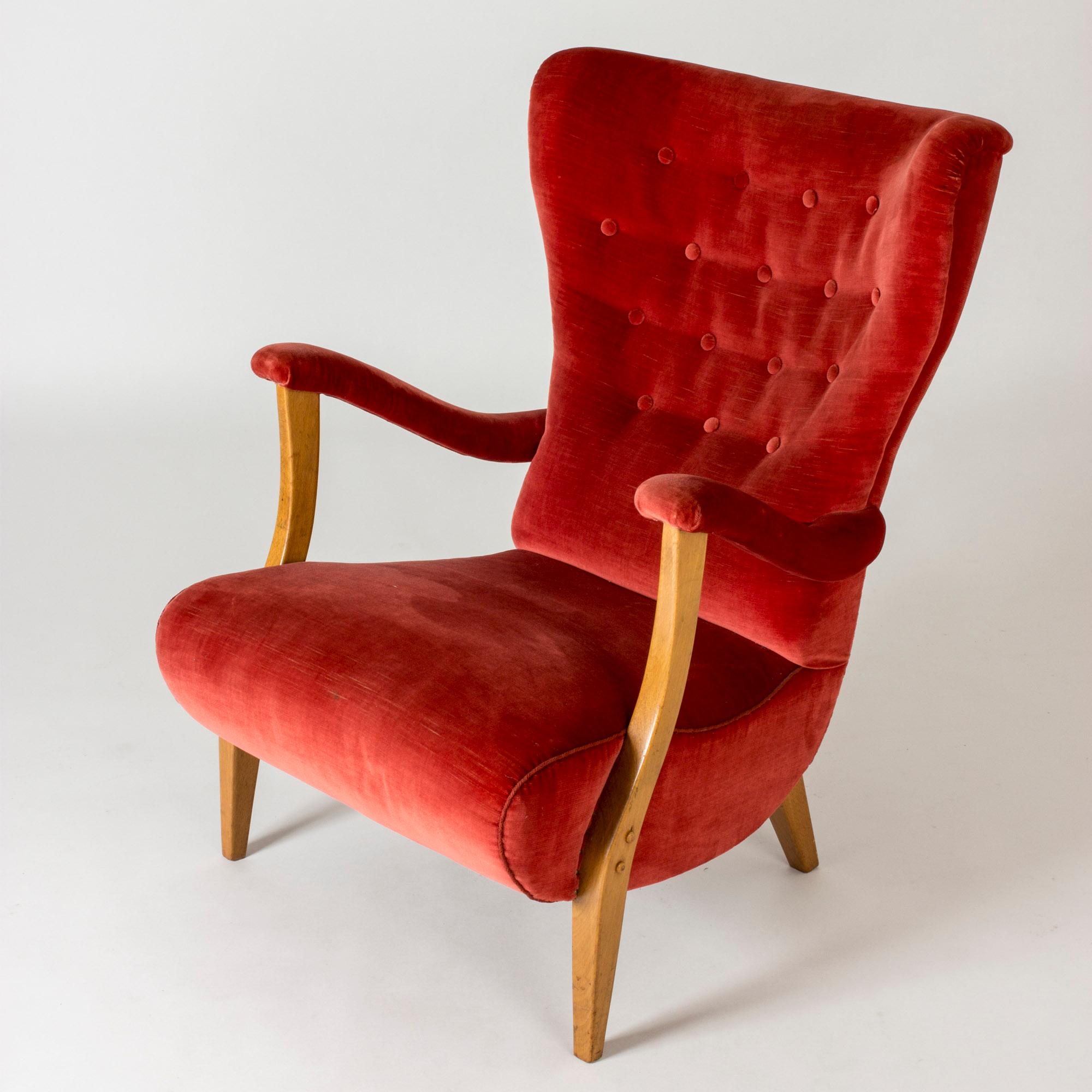 Swedish Modern Easy Chair, Sweden, 1930s In Good Condition For Sale In Stockholm, SE