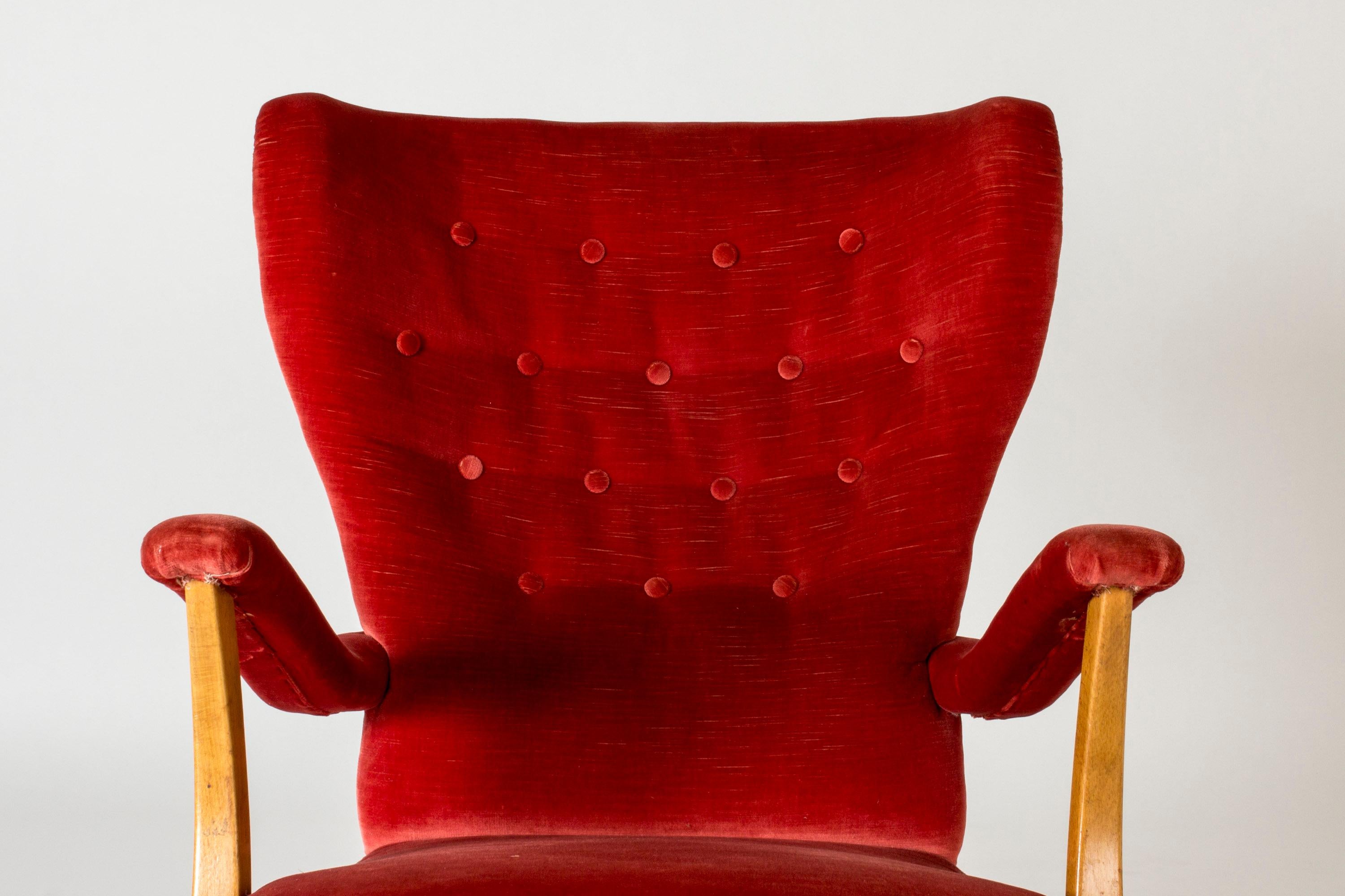 Mid-20th Century Swedish Modern Easy Chair, Sweden, 1930s For Sale
