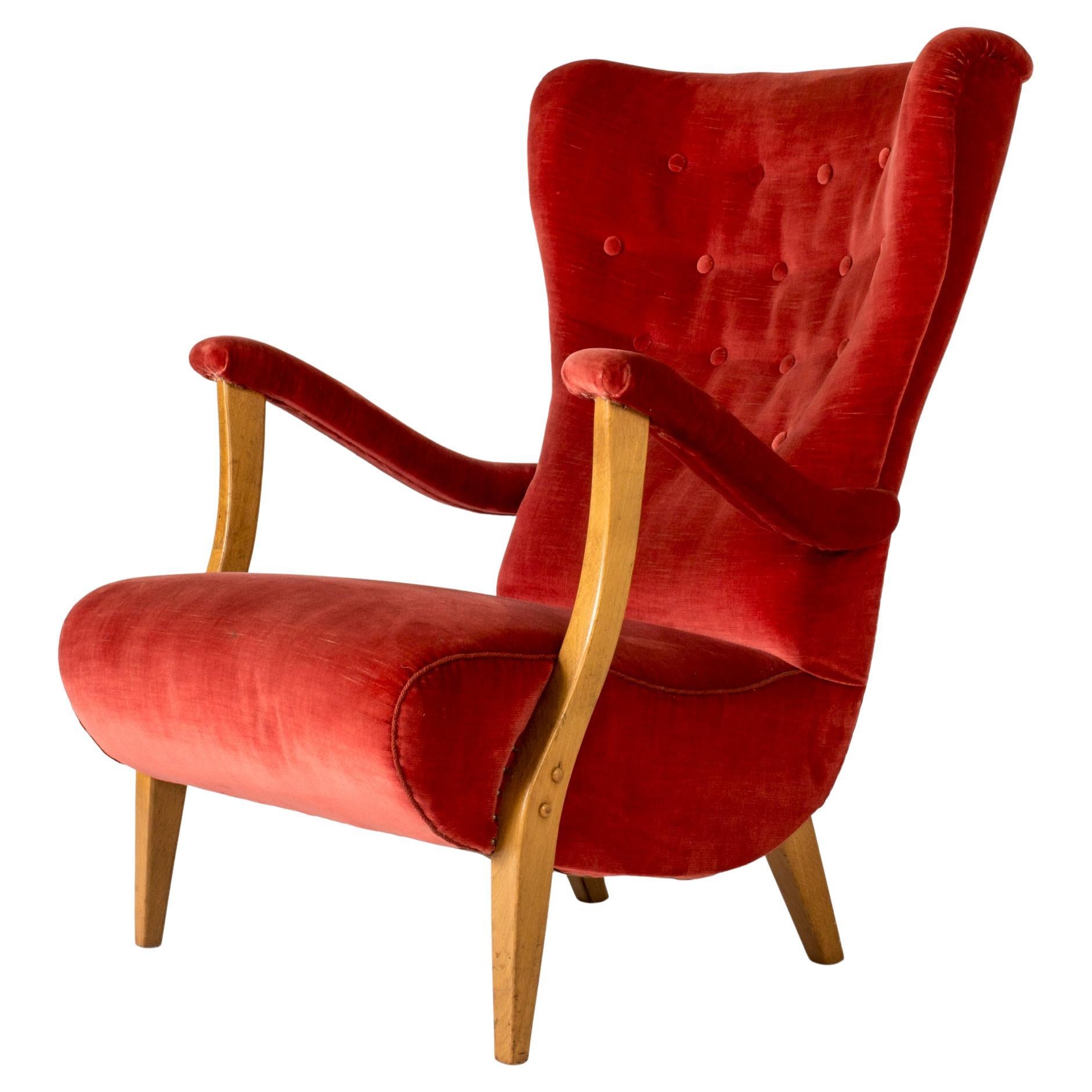 Swedish Modern Easy Chair, Sweden, 1930s