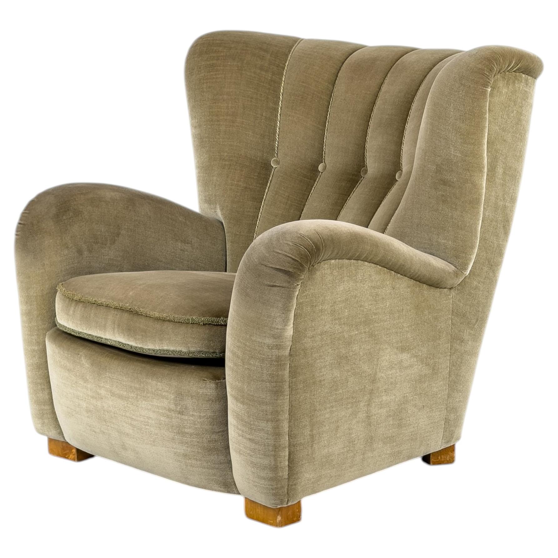 Swedish Modern Easy Chair, Sweden, 1940s