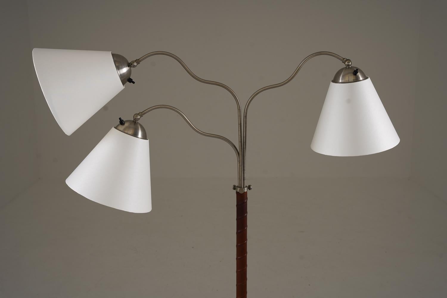 Mid-Century Modern Swedish Modern Floor Lamp, 1940s For Sale