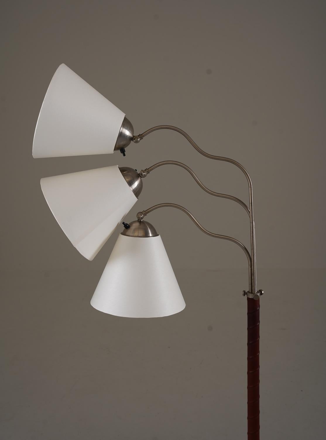 Swedish Modern Floor Lamp, 1940s In Good Condition For Sale In Karlstad, SE
