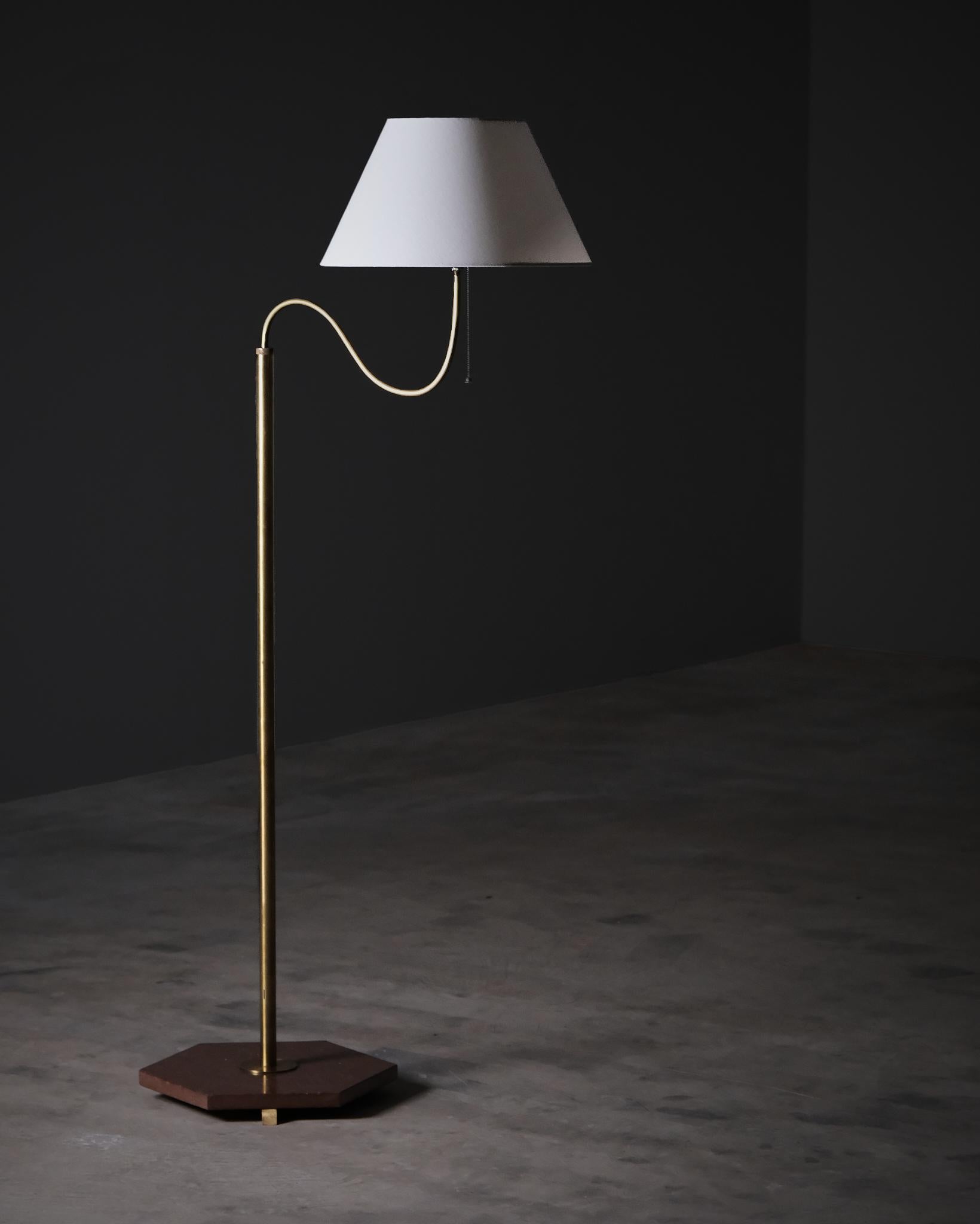 Lampada da terra moderna svedese, designer anonimo, anni 1940-1950 in vendita 4