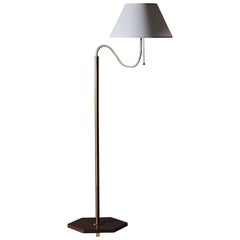 Swedish modern floor lamp, anonymous designer, 1940s-1950s